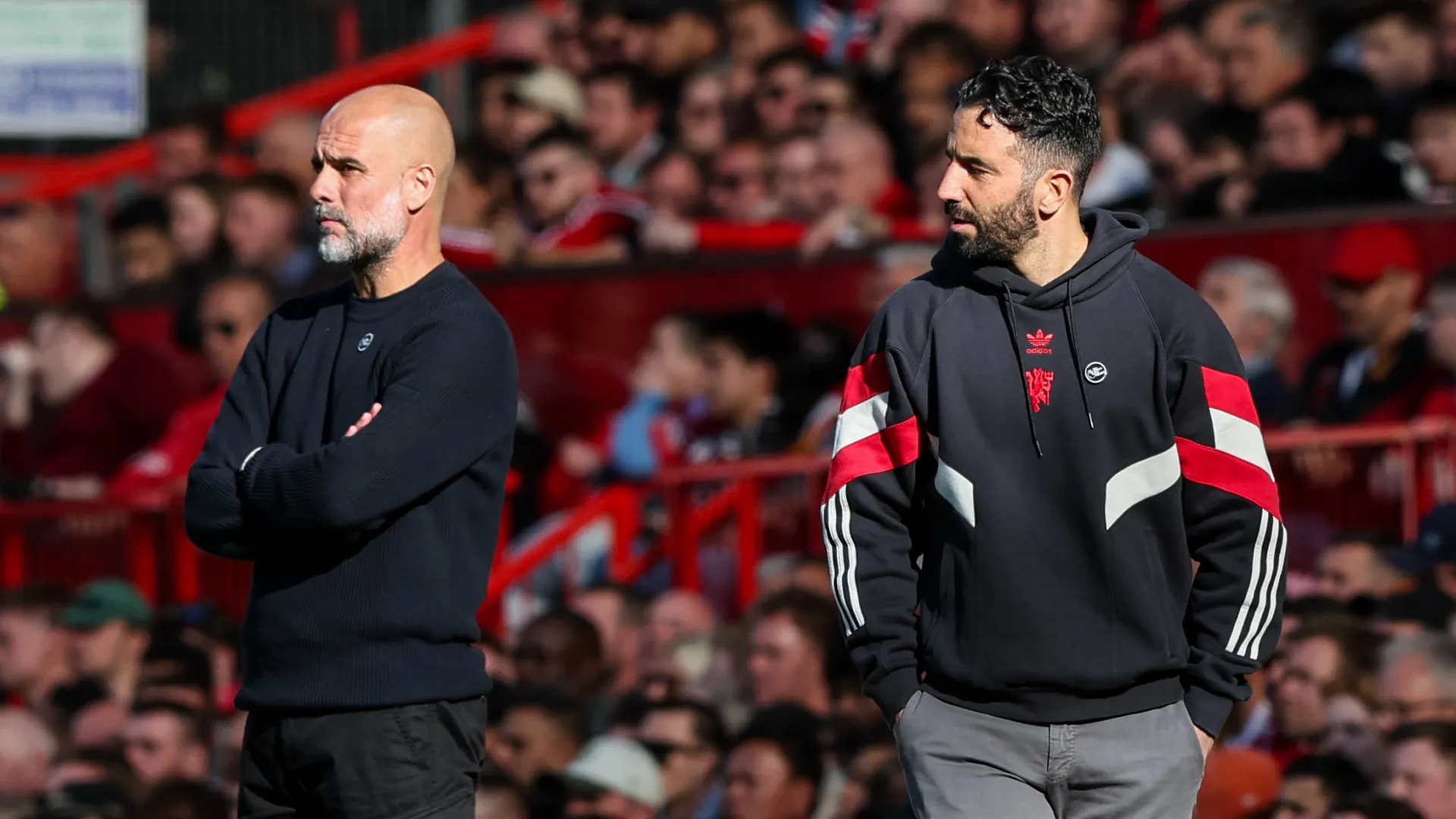 Guardiola 'arruma' Rúben Dias e fala de Amorim: "Os vizinhos decidiram…"