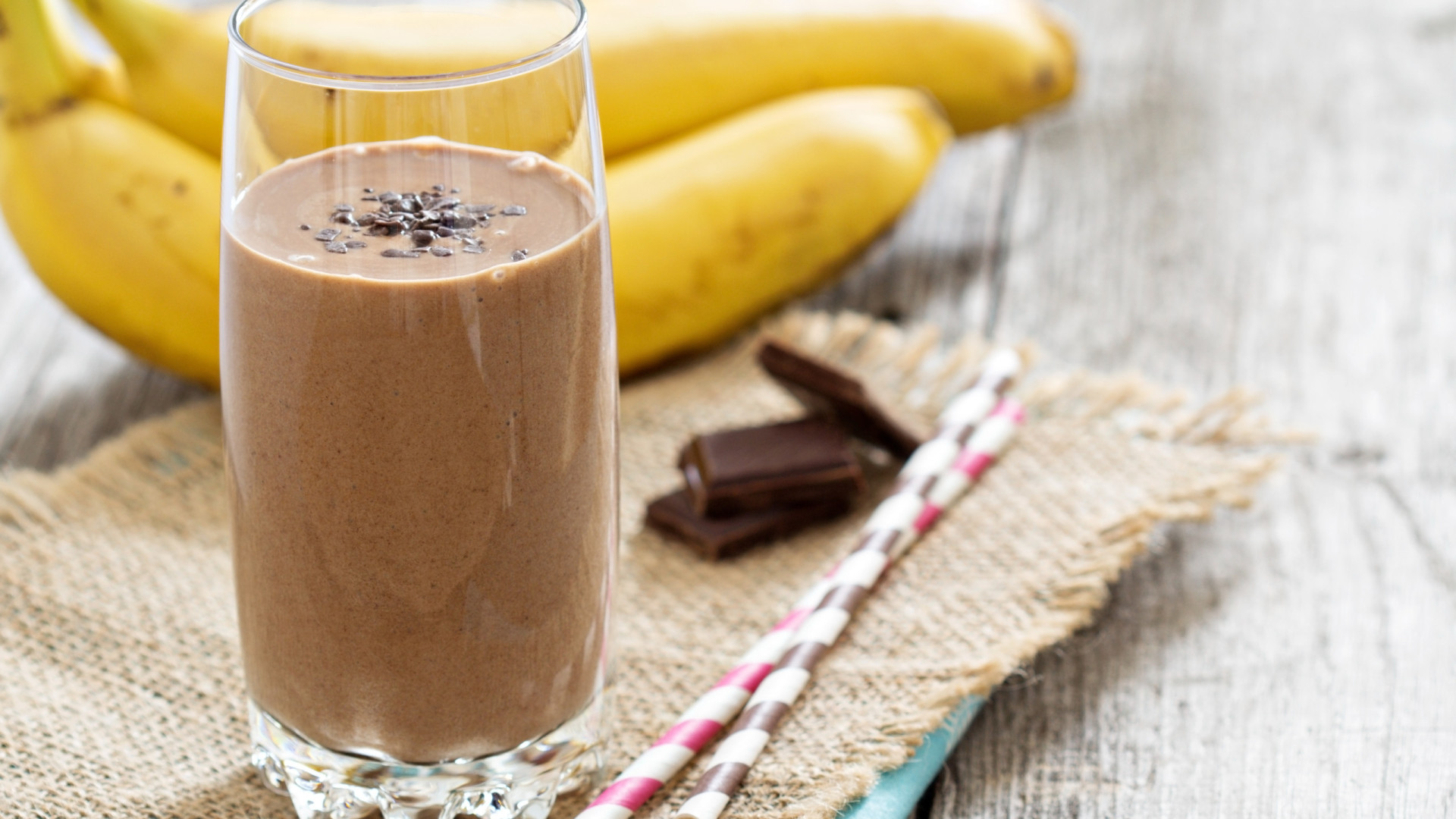 'Smoothie' de chocolate e banana: Perfeito para uma noite de descanso