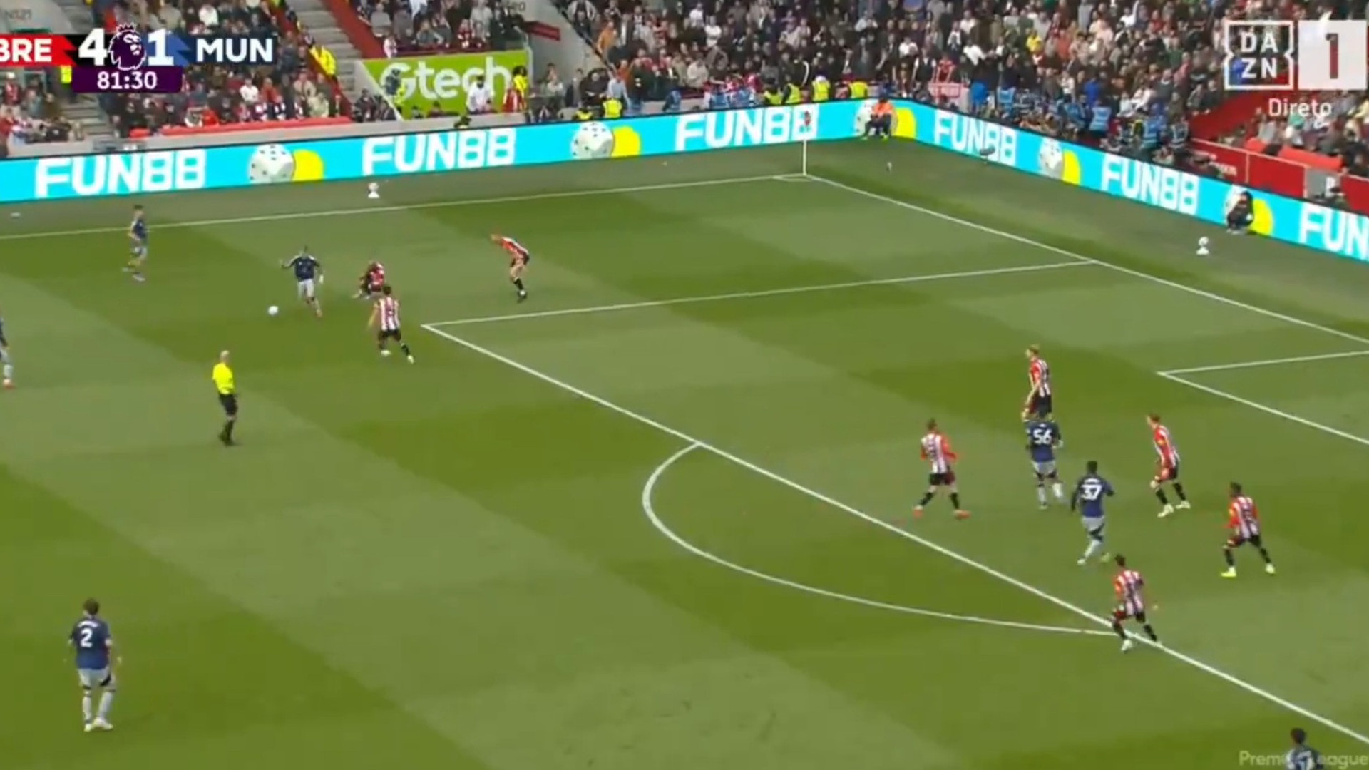 Este golaço de Garnacho deixou o Manchester United a acreditar no empate