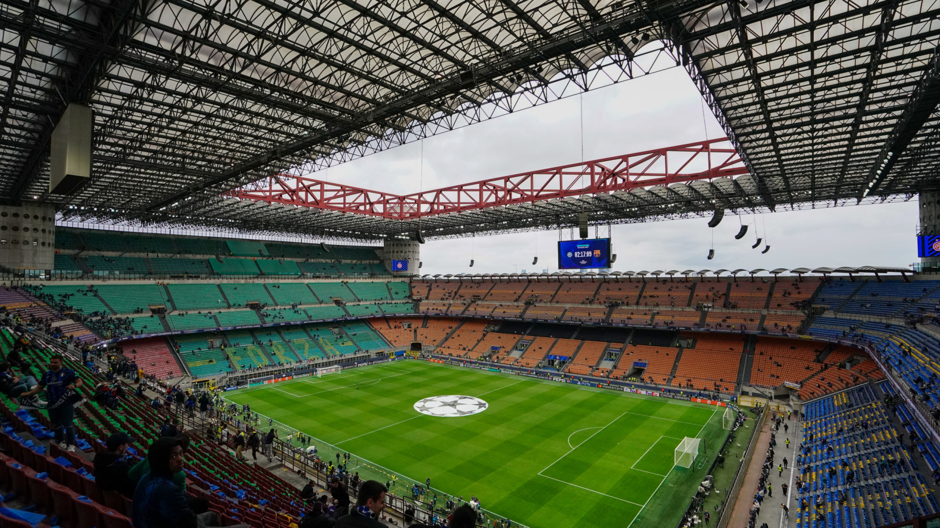 [0-0] Inter-Barcelona: Rola a bola no Giuseppe Meazza