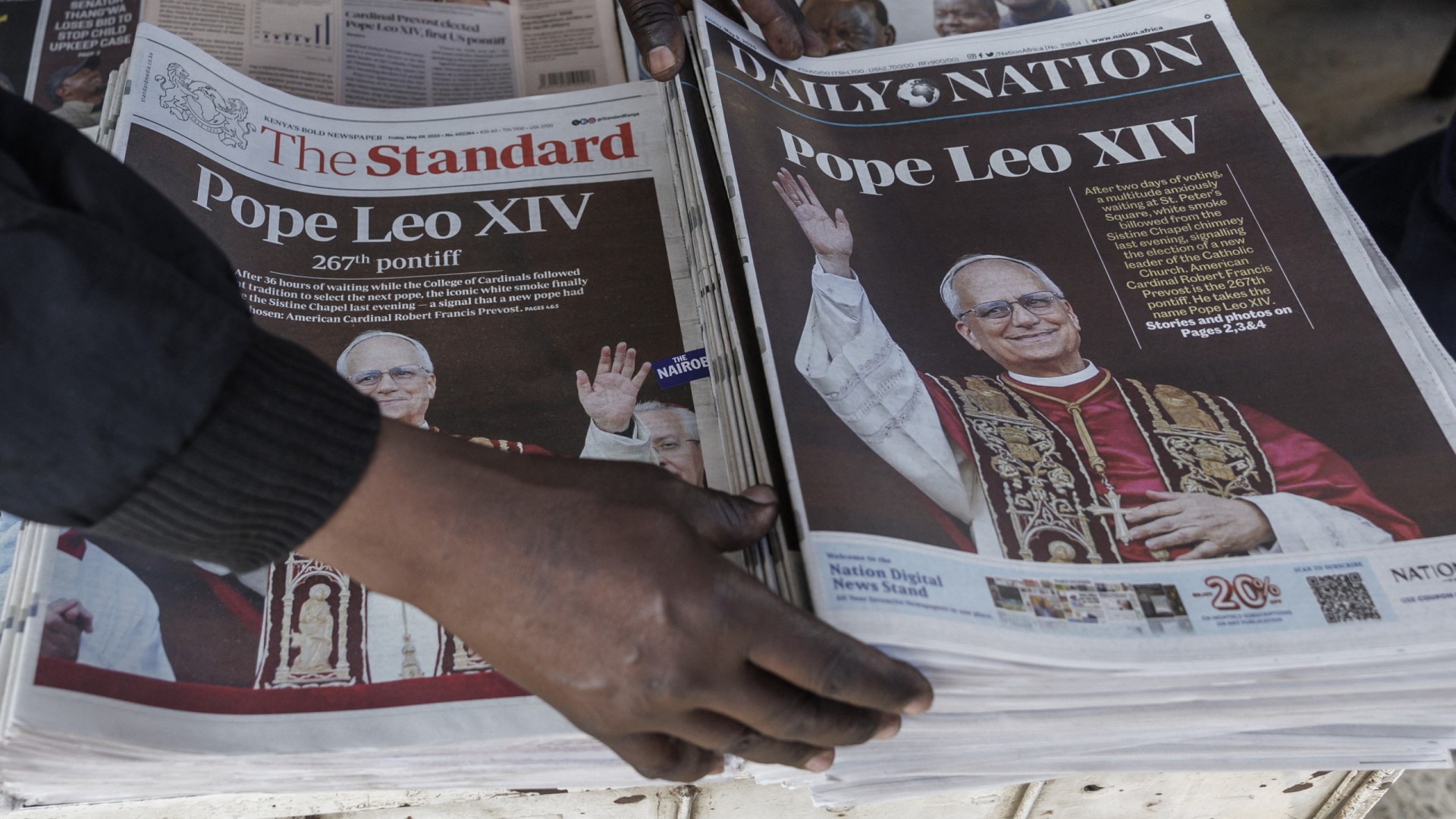 Presidentes africanos felicitam Leão XIV por eleição e mensagem de paz