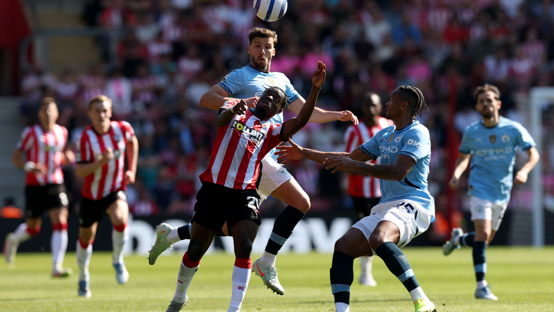 Rúben Dias é alvo de chacota em Southampton: 