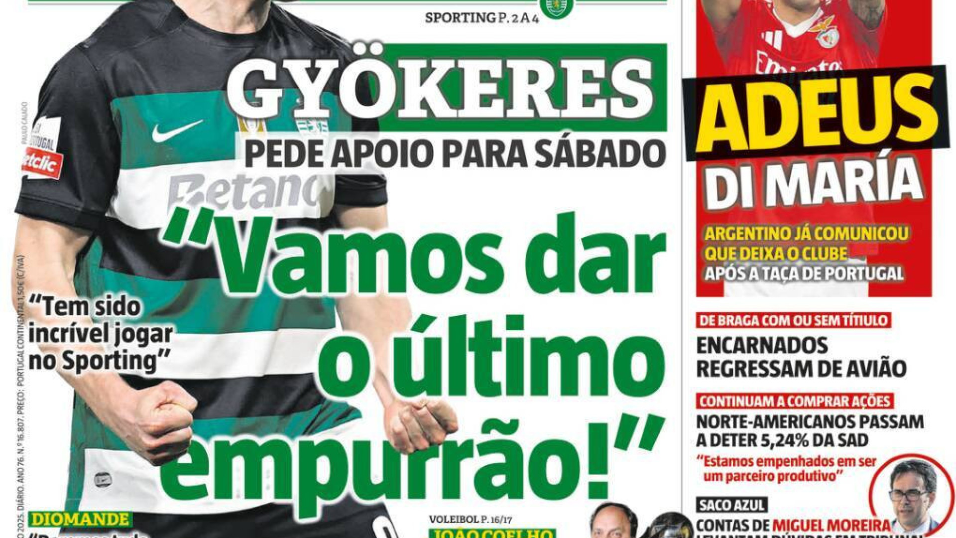 Por cá: Gyokeres dá o mote para o título e FC Porto identifica lacunas
