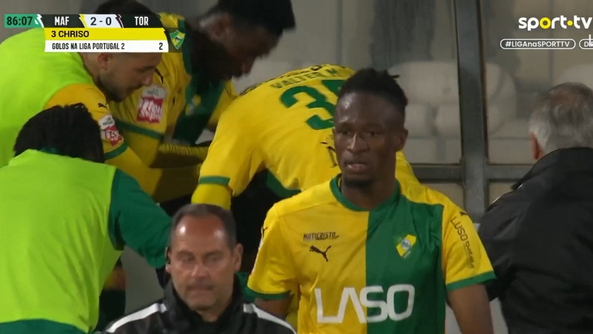 Chriso não escondeu a emoção na despedida do Mafra da II Liga