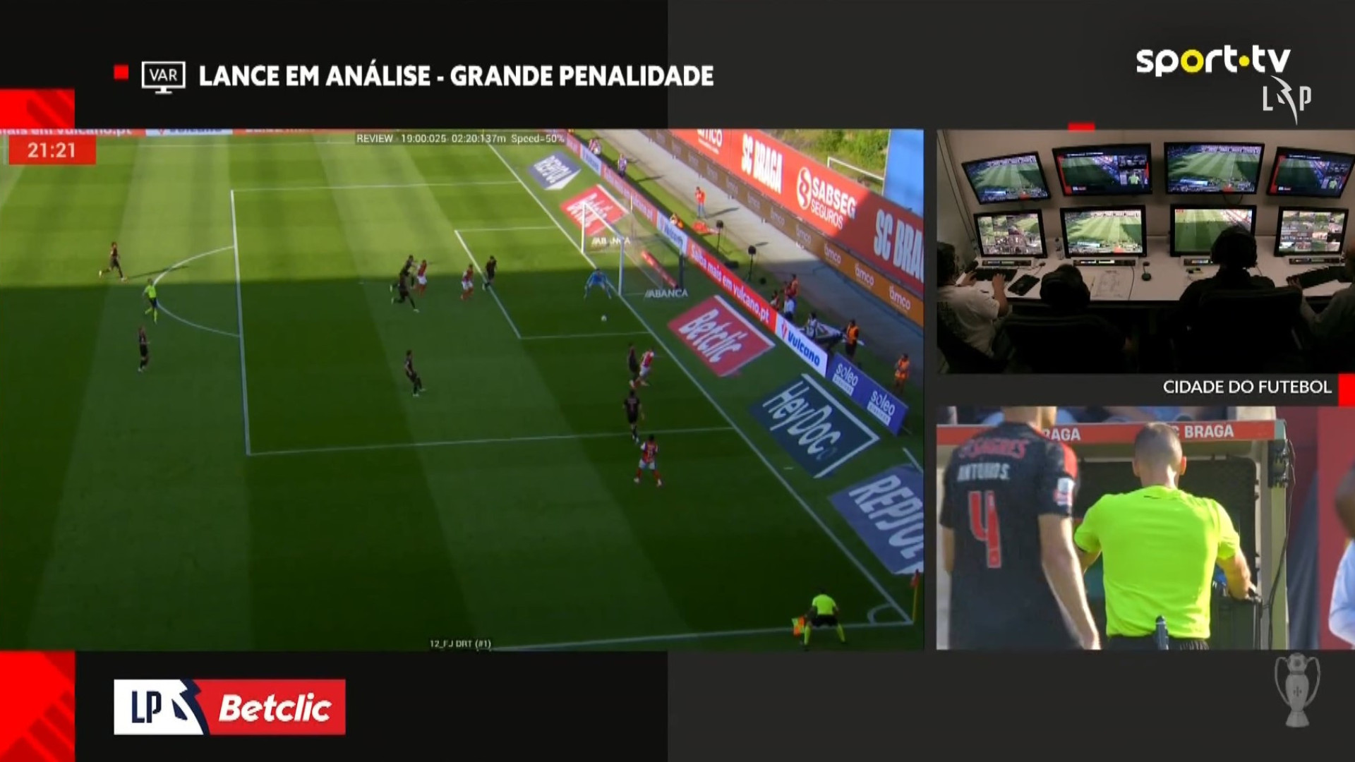 O penálti que deixou o Benfica a perder em Braga (e Alvalade a festejar)