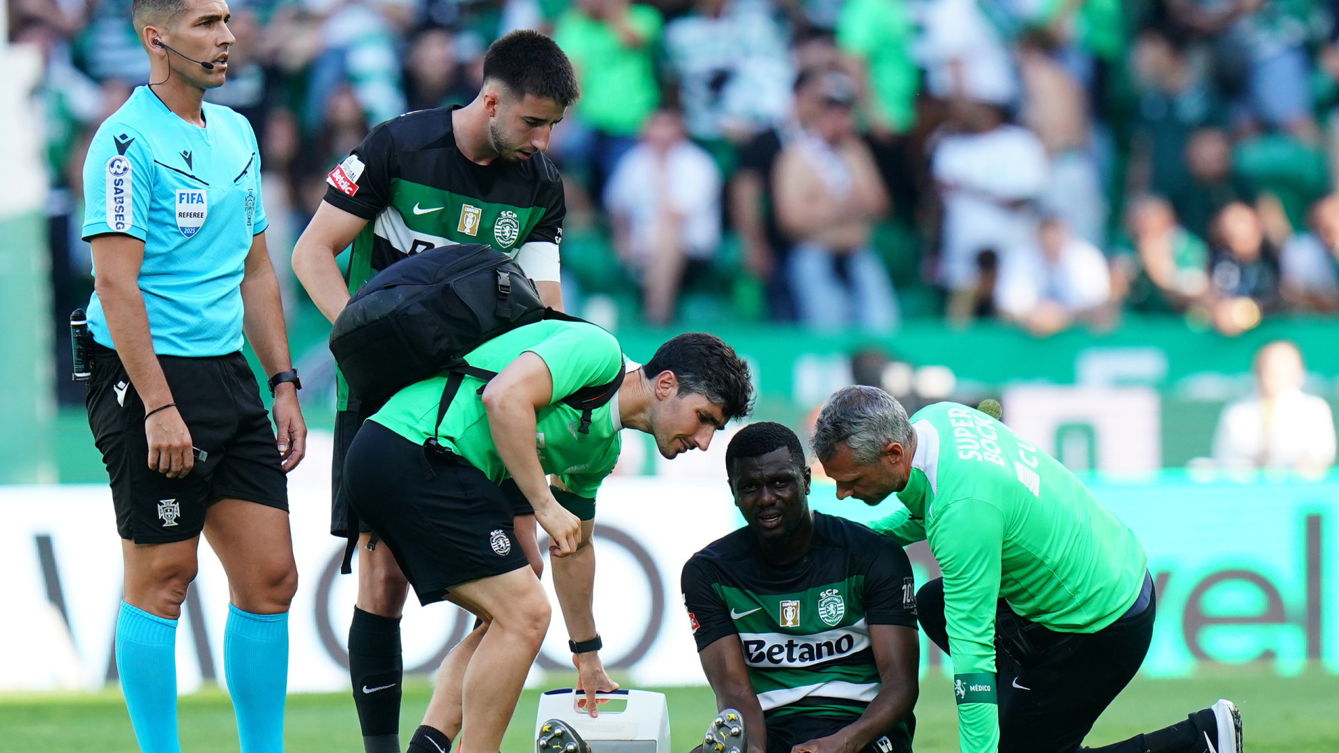 ‘Peso pesado’ falha treino do Sporting no Jamor