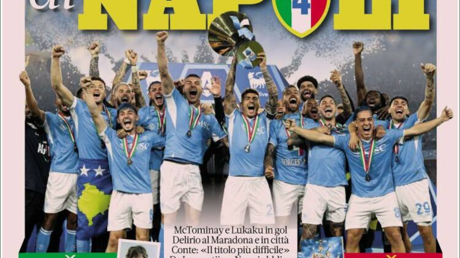 Lá fora: Napoli festeja título e tarde de despedidas em Madrid