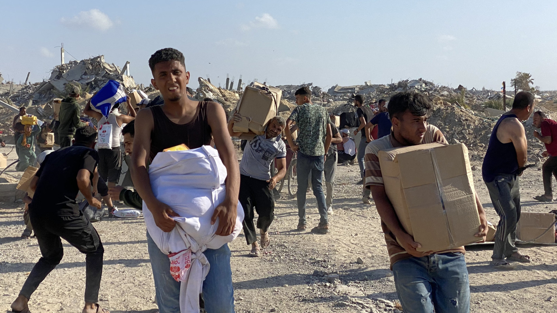 Mortes durante distribuição de ajuda? Exército israelita 
