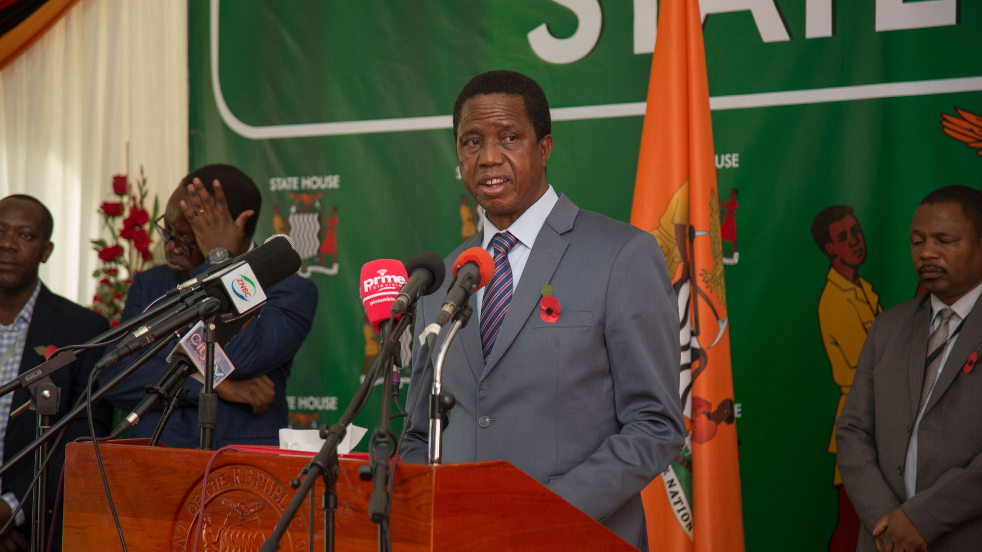 Zâmbia põe fim ao luto nacional por Lungu após disputas com a família