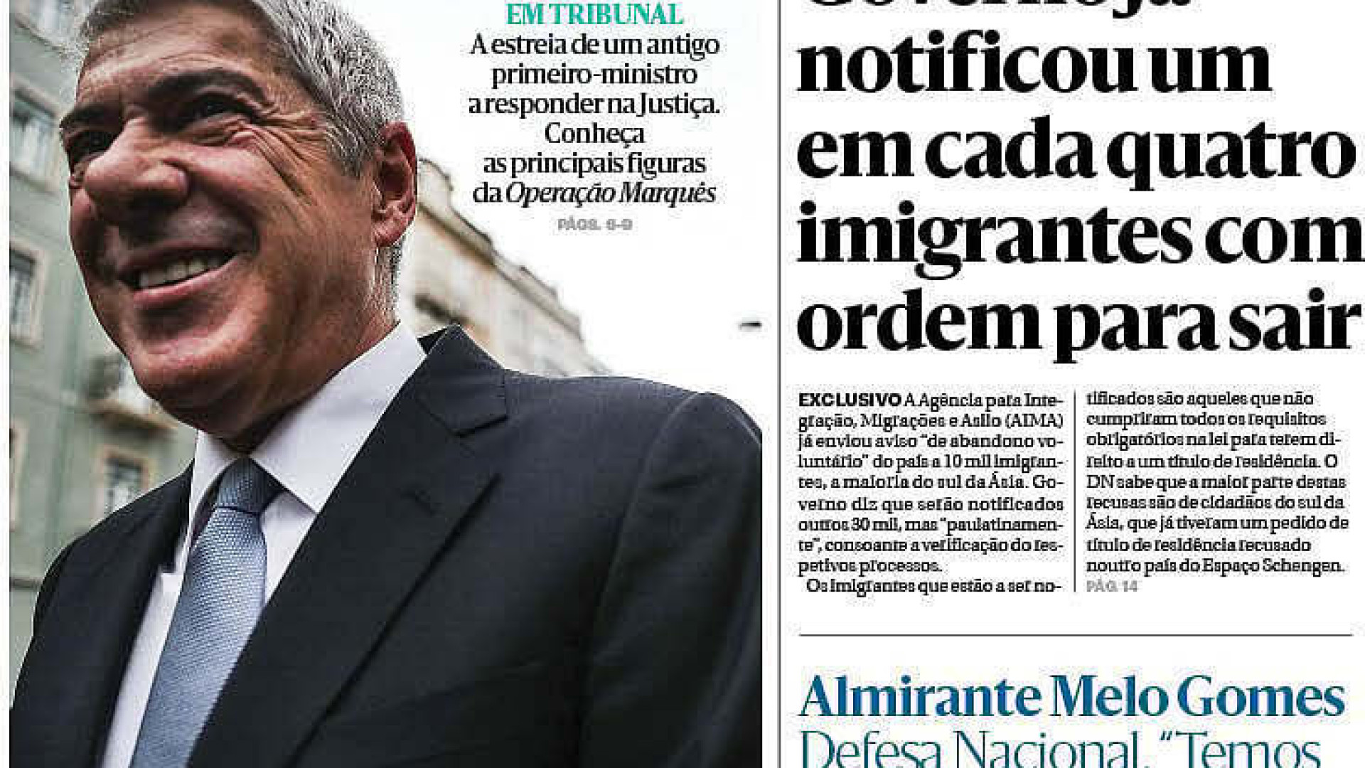 Hoje é notícia: 1 em cada 4 imigrantes já notificados; Bullying? Baixou