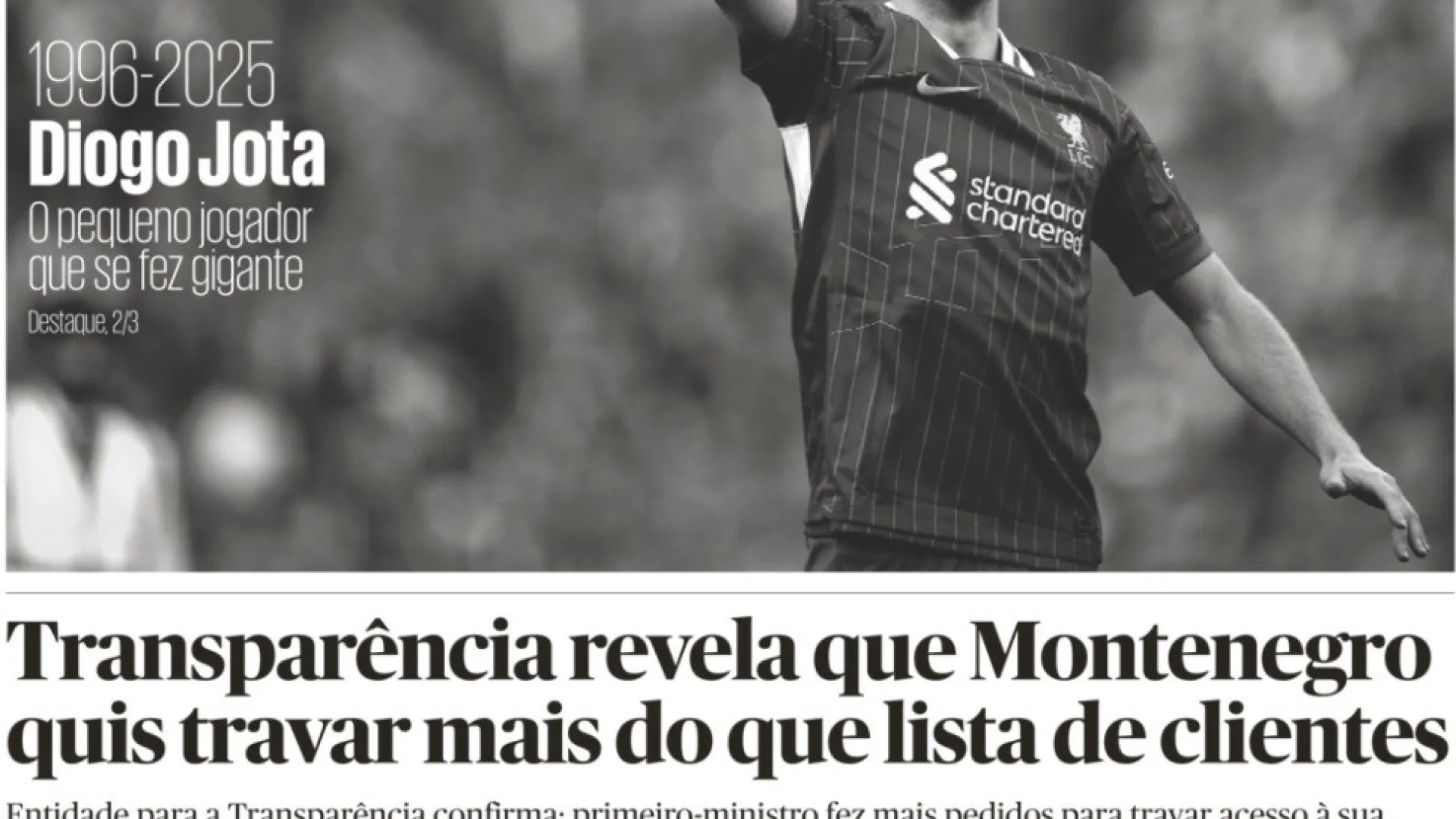 Hoje é notícia: Que quis travar Montenegro; Gaspar sucede a Centeno?