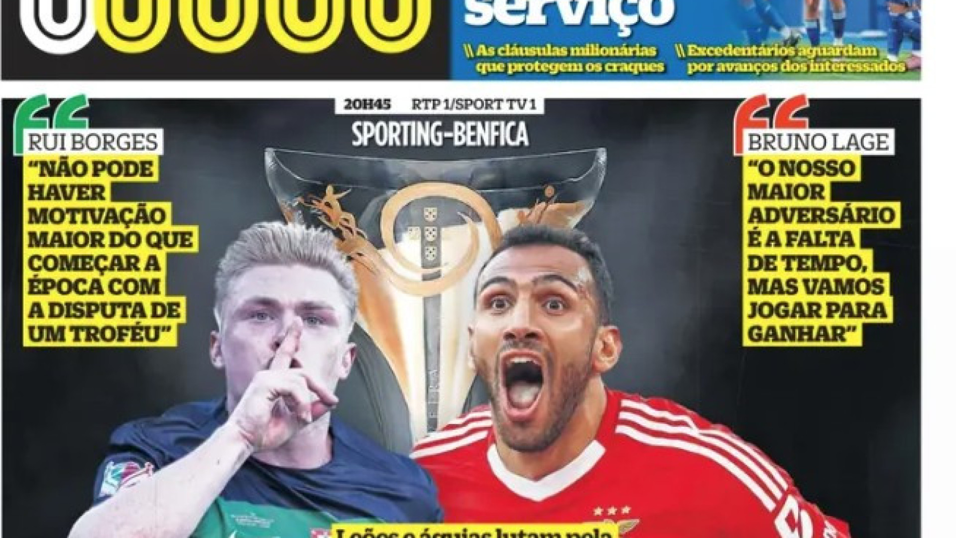 Por cá: Benfica e Sporting discutem Supertaça e Froholdt mostra serviço