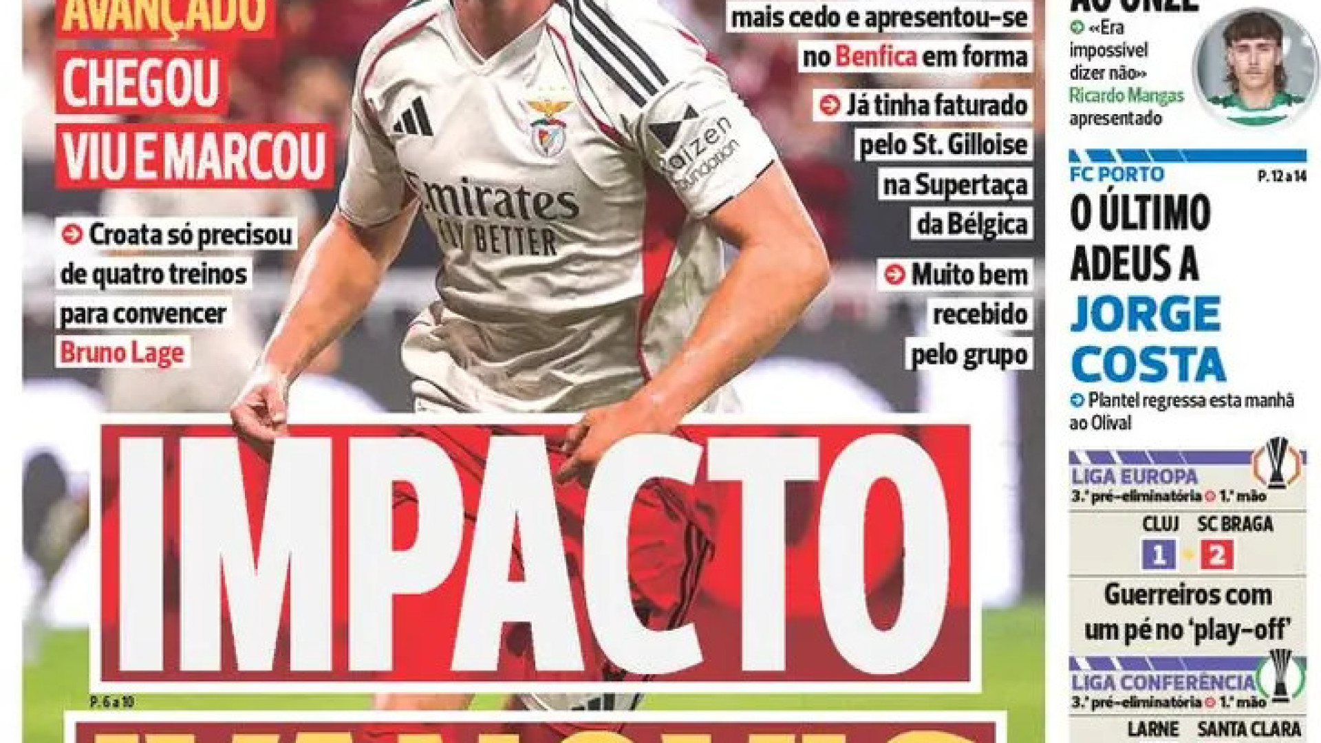 Por cá: Sporting dá o 