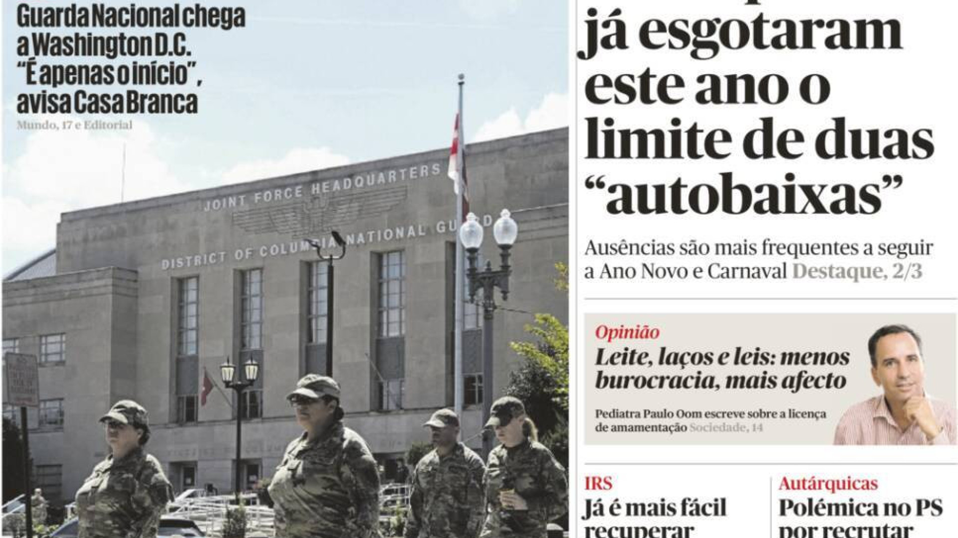 Hoje é notícia: 52 mil 'esgotaram' autobaixas; Pancada em bar de luxo