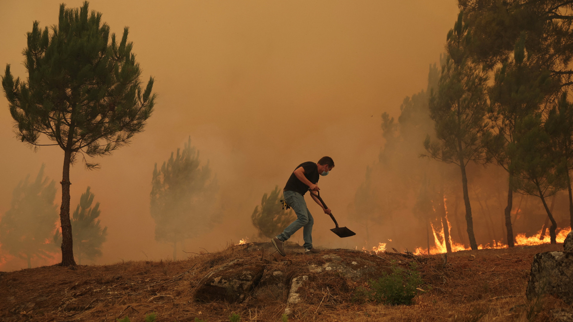 Frente de fogo em Arganil em perigo de chegar à Pampilhosa da Serra