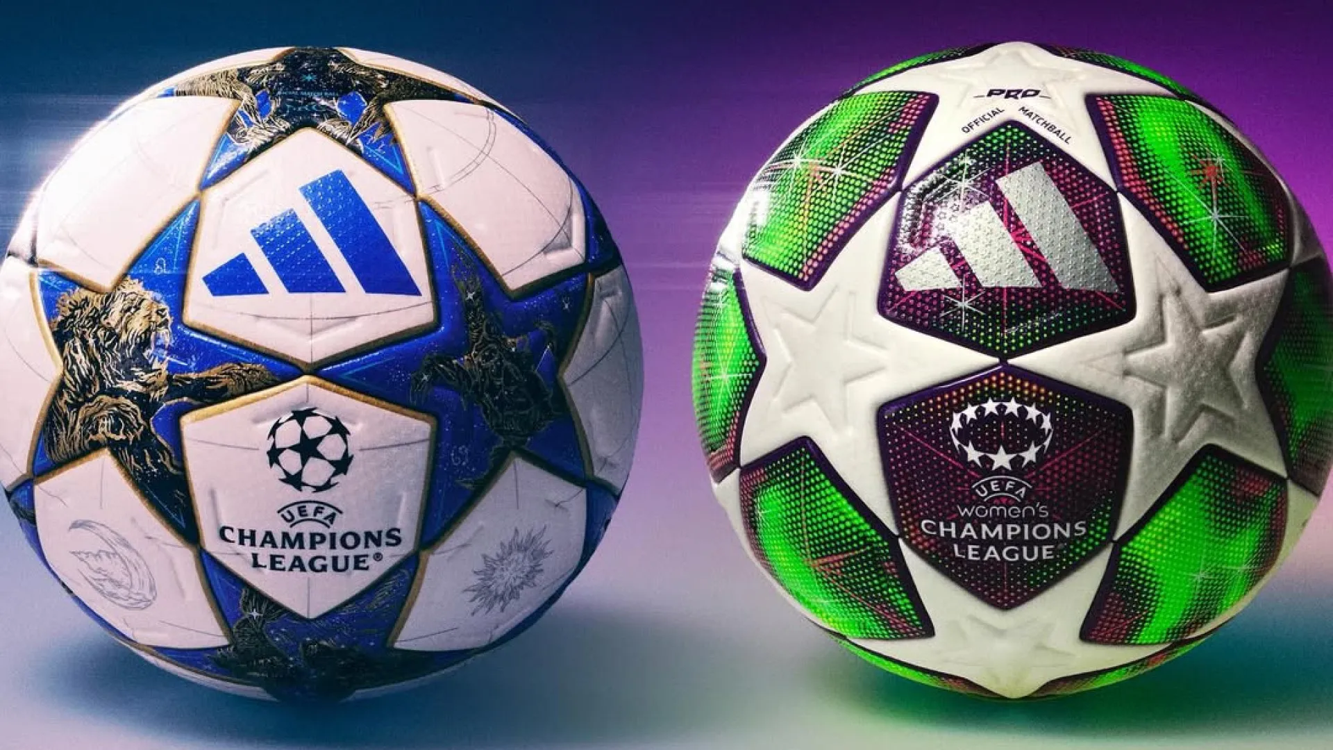 
                    Azul e dourada. Verde e roxa. Eis as novas bolas da Liga dos Campeões
                