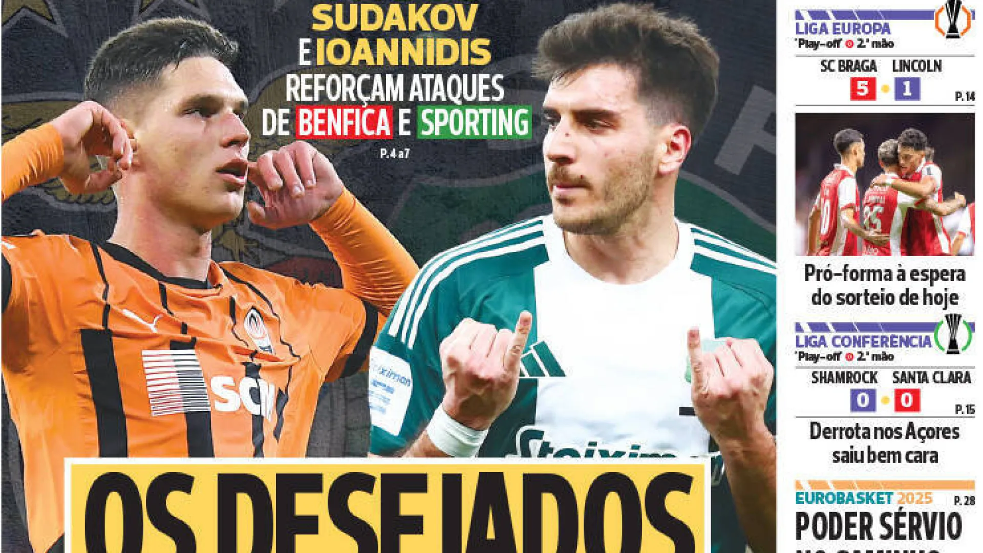 
                    Por cá: 