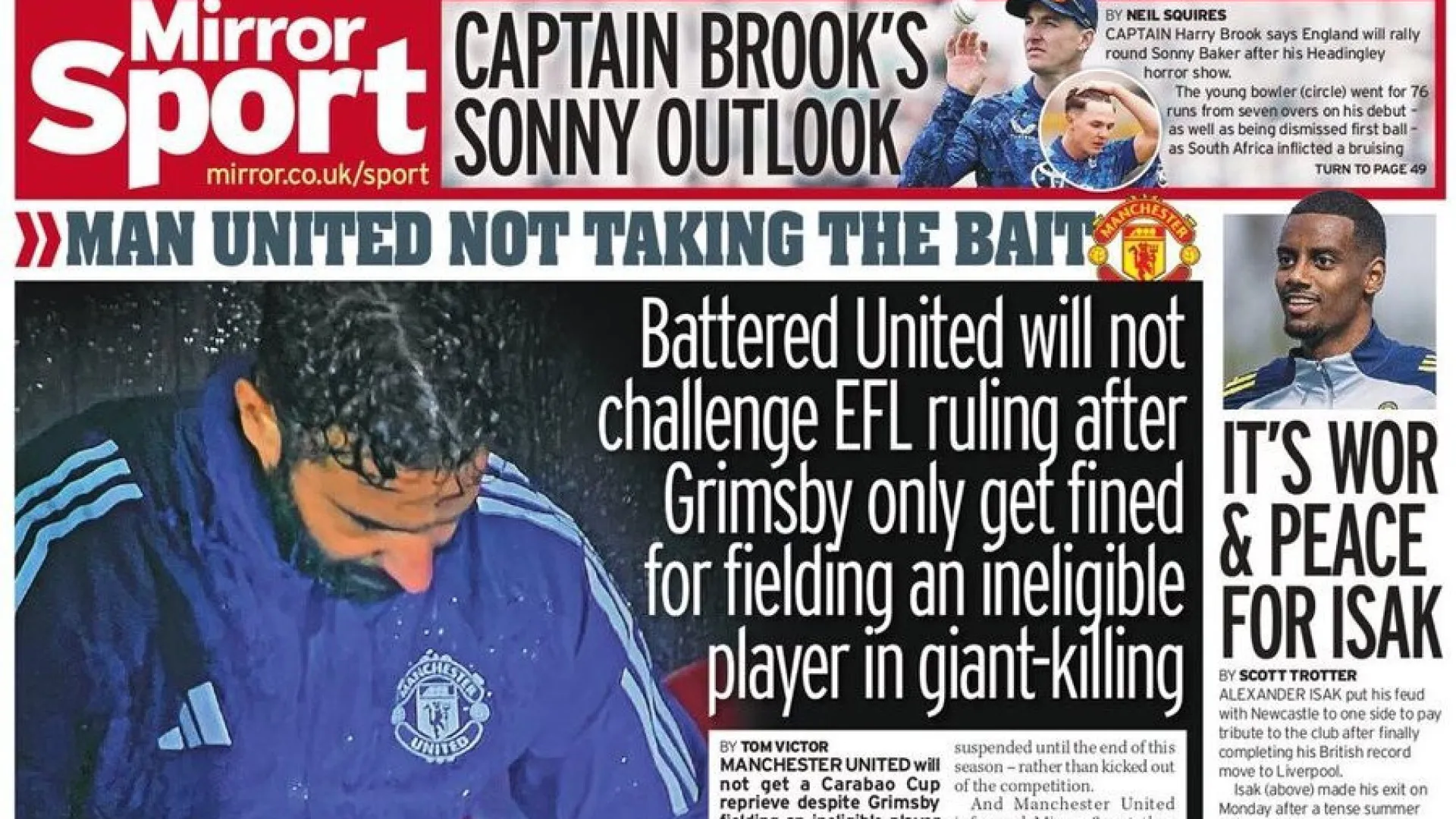 Lá fora: United não compra 'guerra' com Grimsby e Yamal quer Bola de Ouro