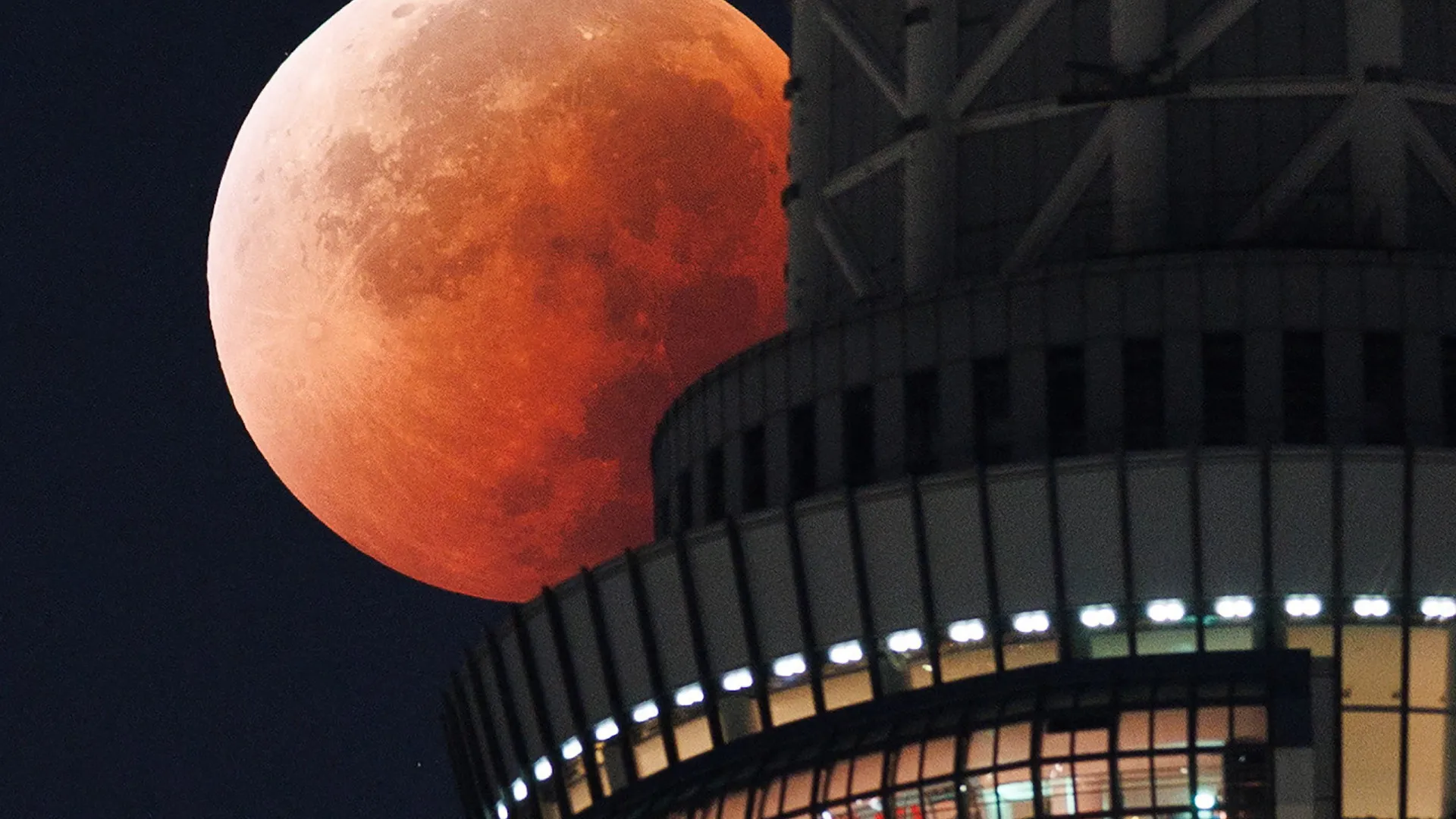 
                    'Lua de Sangue'. As melhores fotografias do eclipse deste domingo
                