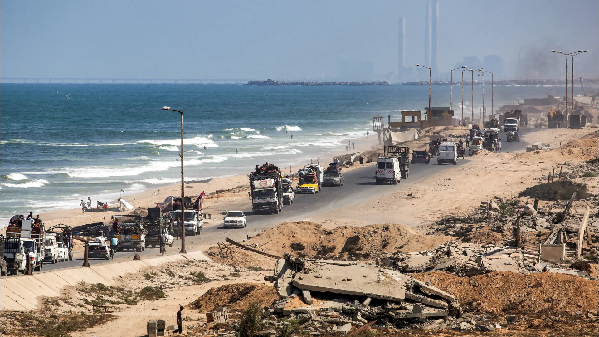 Fornecimento de água restabelecido no centro de Gaza