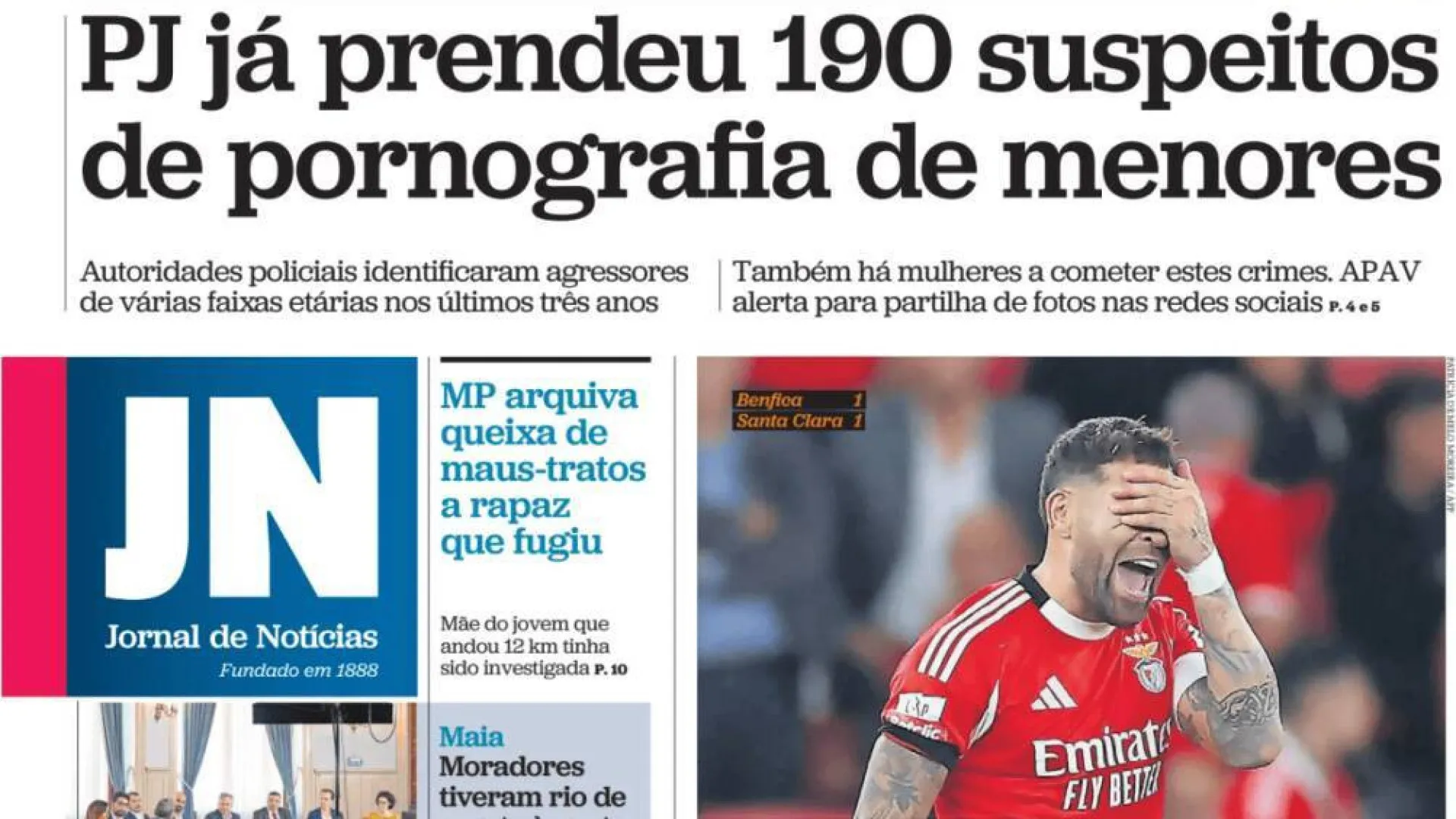 Hoje é notícia: Ator prende namorada; Pornografia de menores? 190 detidos