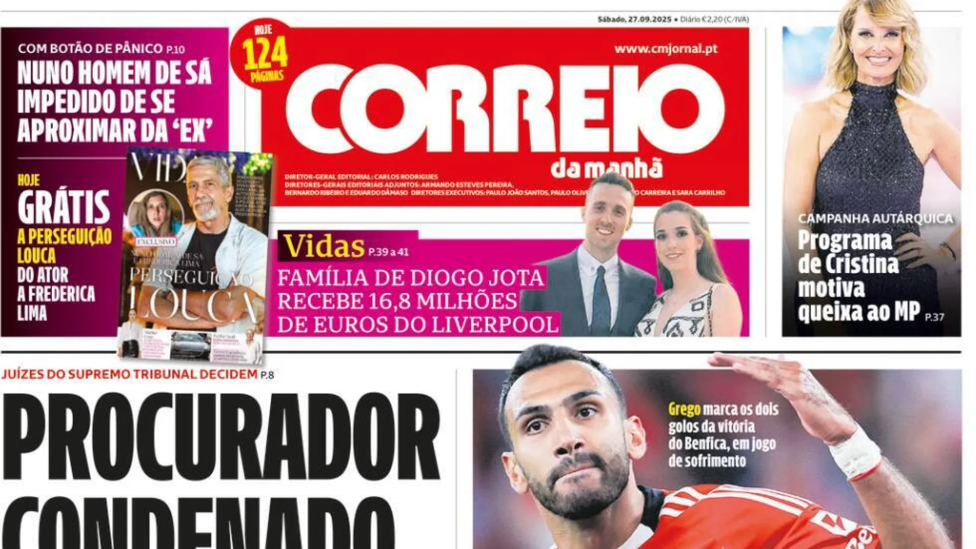 Hoje é notícia: 'Dois às 10' motiva queixa; GNR acusado de falta de zelo