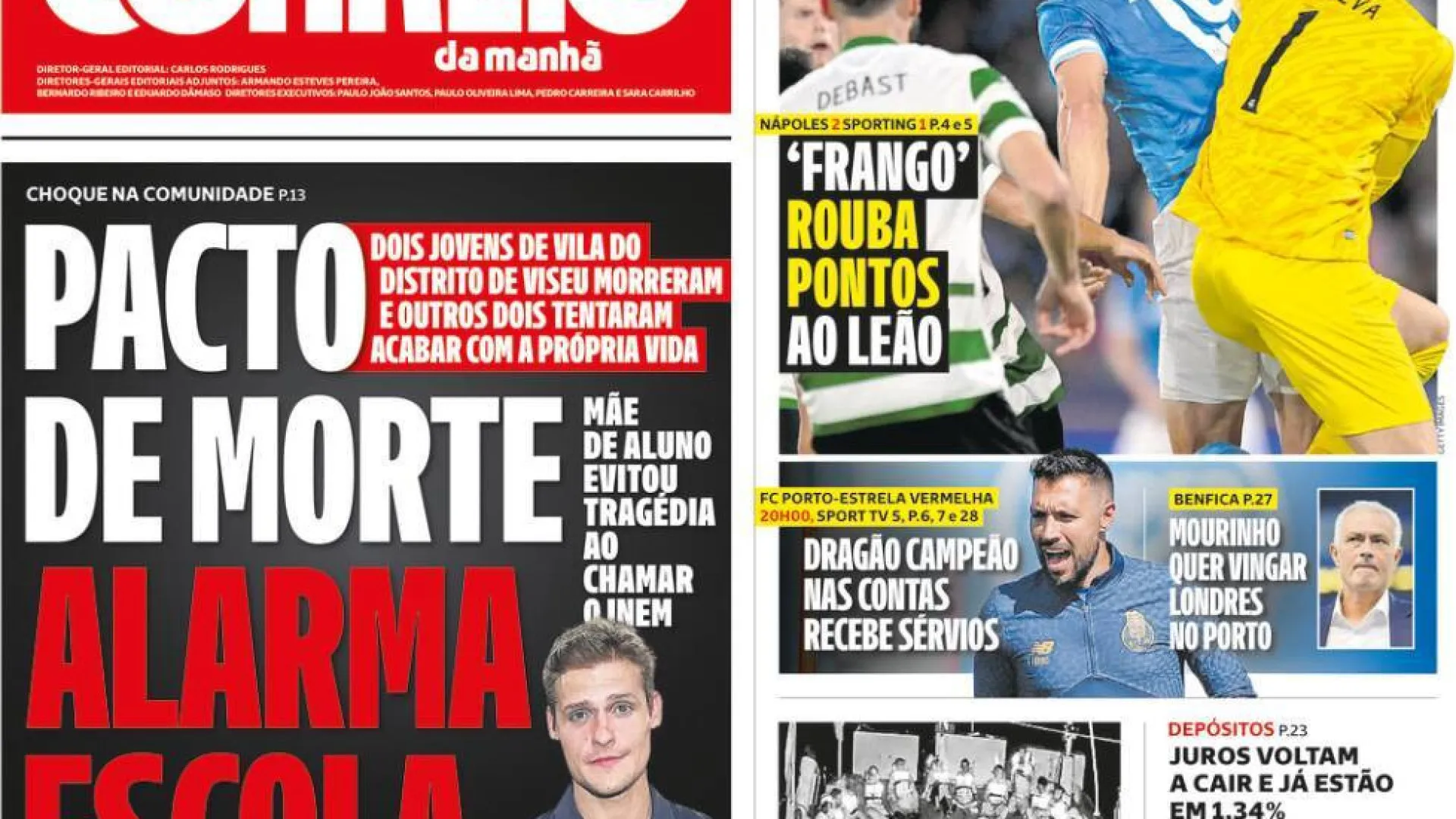 Hoje é notícia: Pacto de morte alarma escola; Ofensas? Professor suspenso