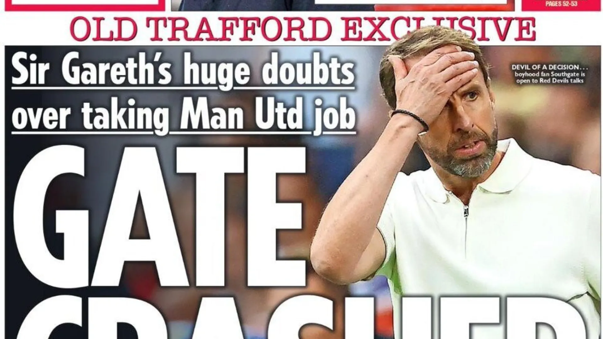 Lá fora: Southgate com receio do United e "revolução" em Madrid