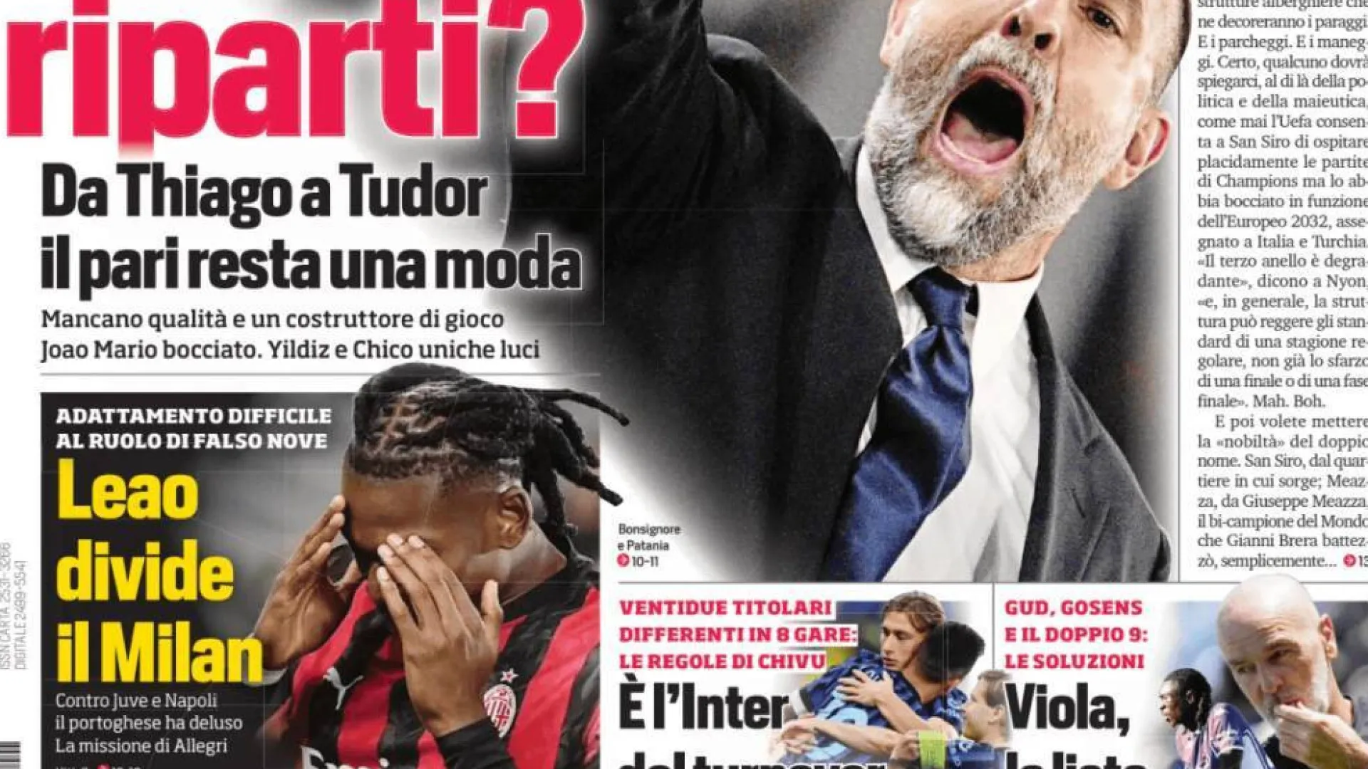 Lá fora: Rafael Leão divide AC Milan e Kane descarta regresso
