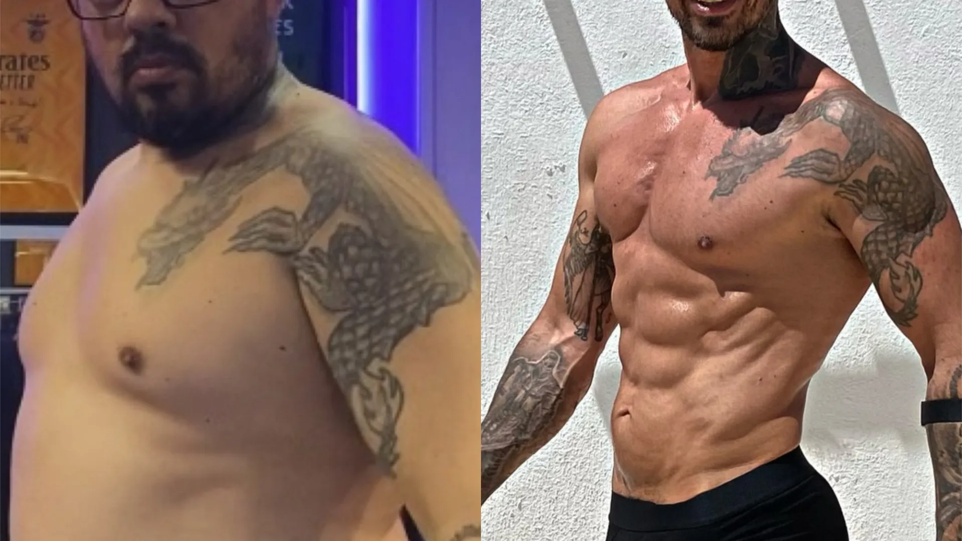 Sandro do 'Secret Story' já pesou mais de 100 quilos. O antes e depois