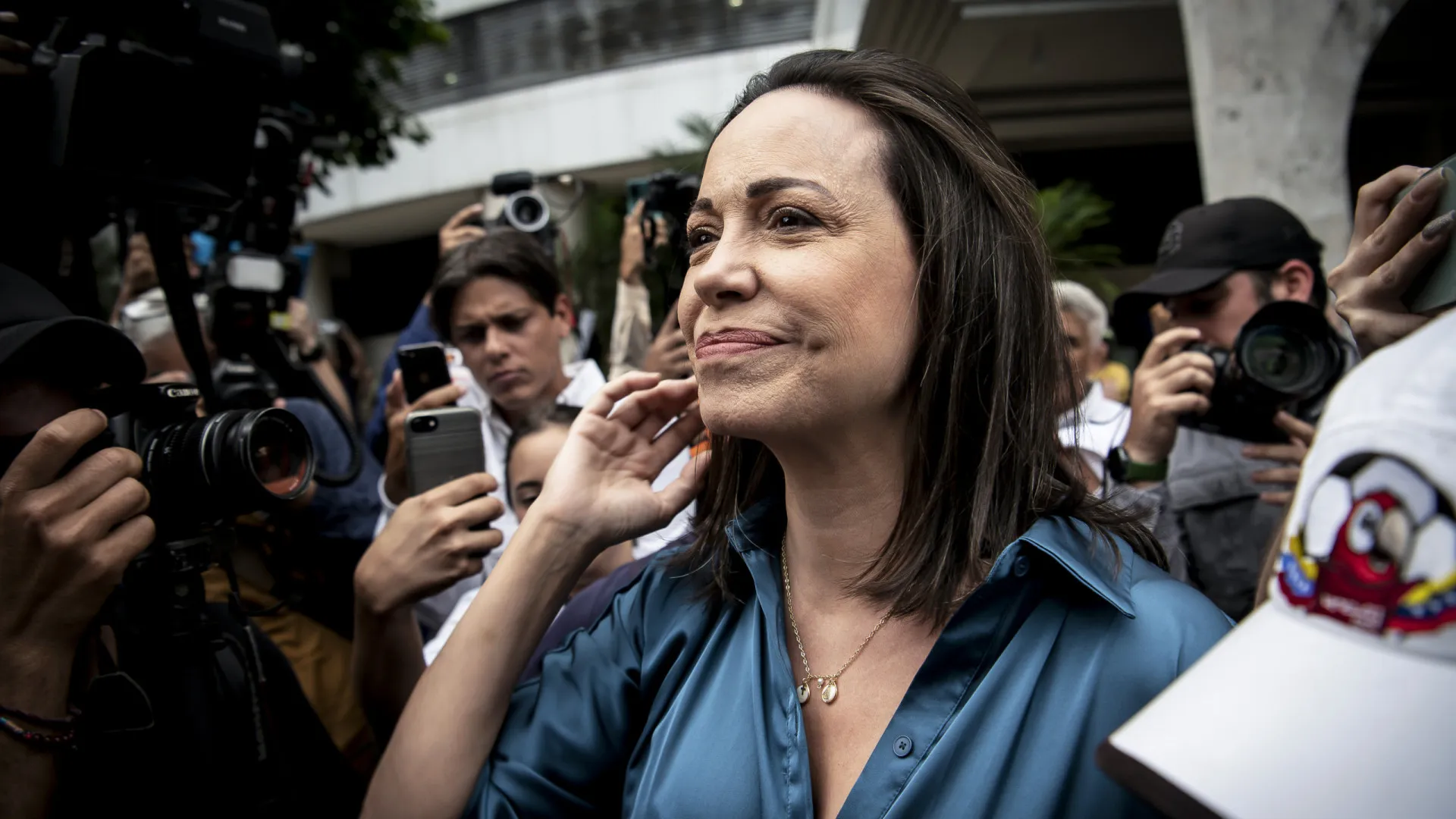 
                    Corina Machado diz que doutrina socialista está em vias de colapsar
                