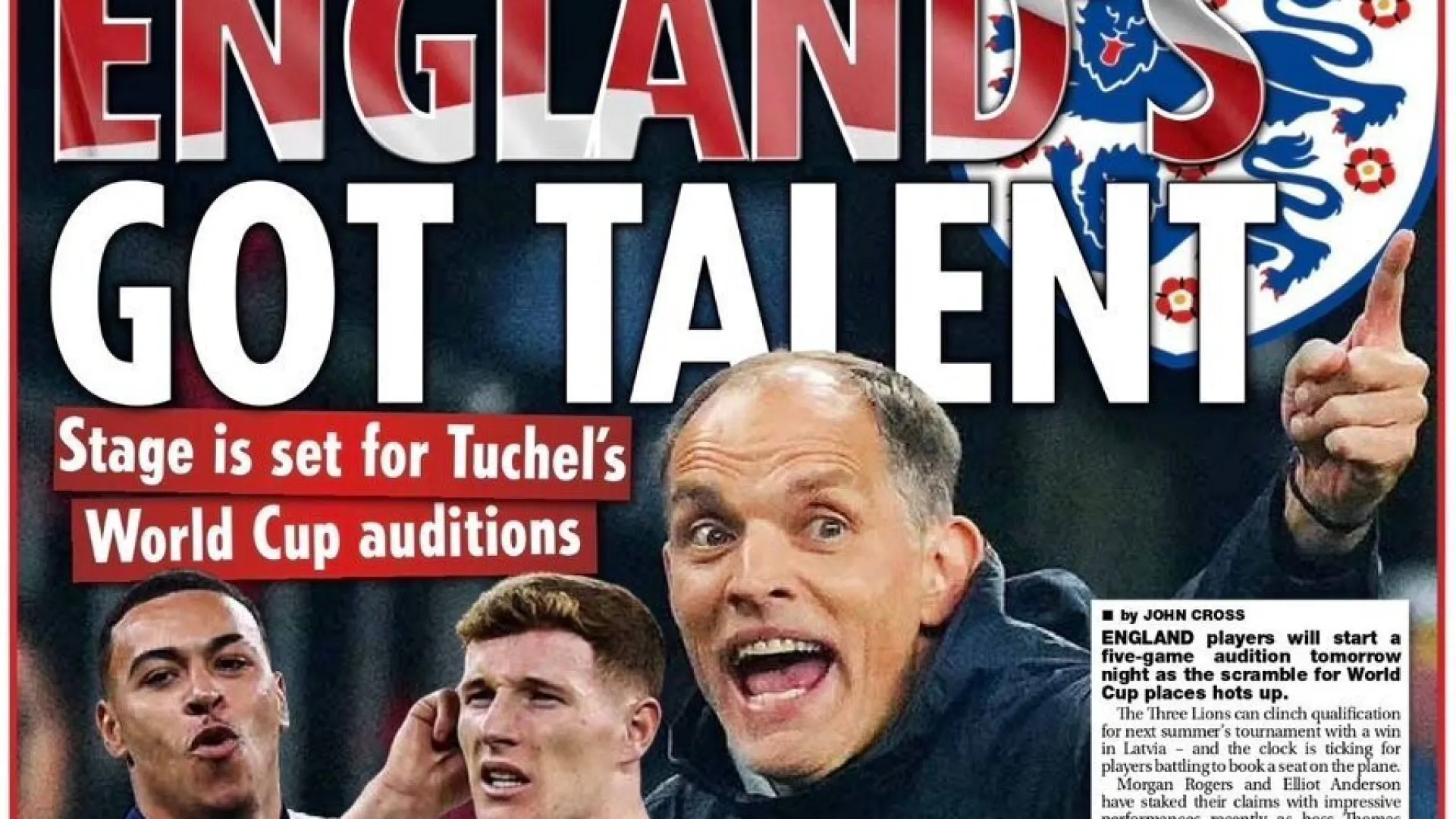 Lá fora: Tuchel faz os últimos testes e a nova estrela italiana