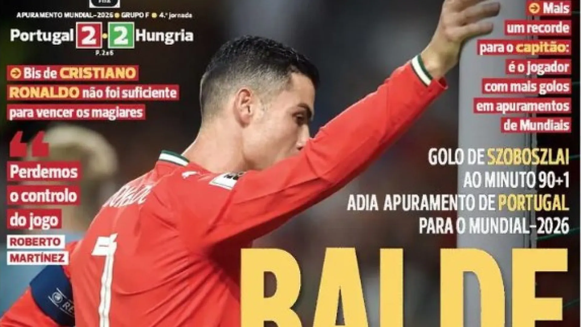 Por cá: Balde de água fria em Alvalade e fim da linha para Matheus Reis