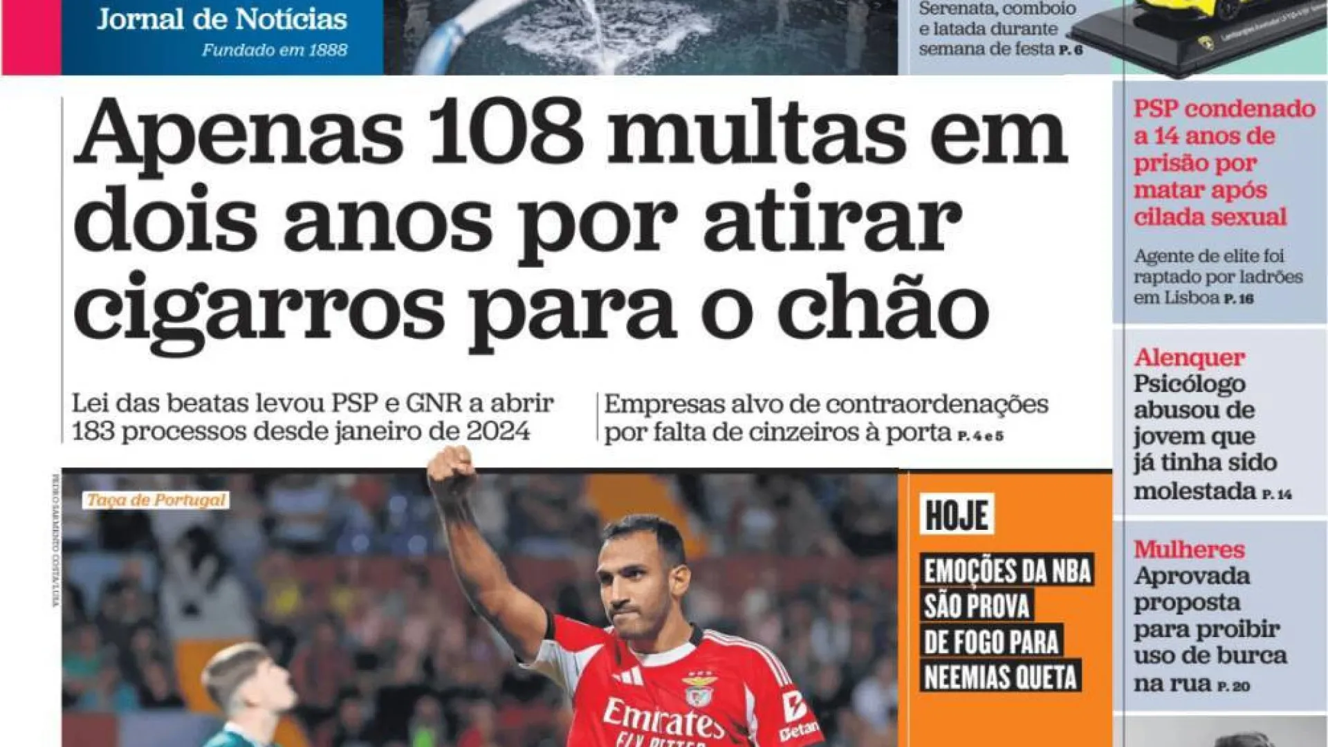 Hoje é notícia: Beatas? 108 multas; Fácil reunir famílias de 'visto gold'