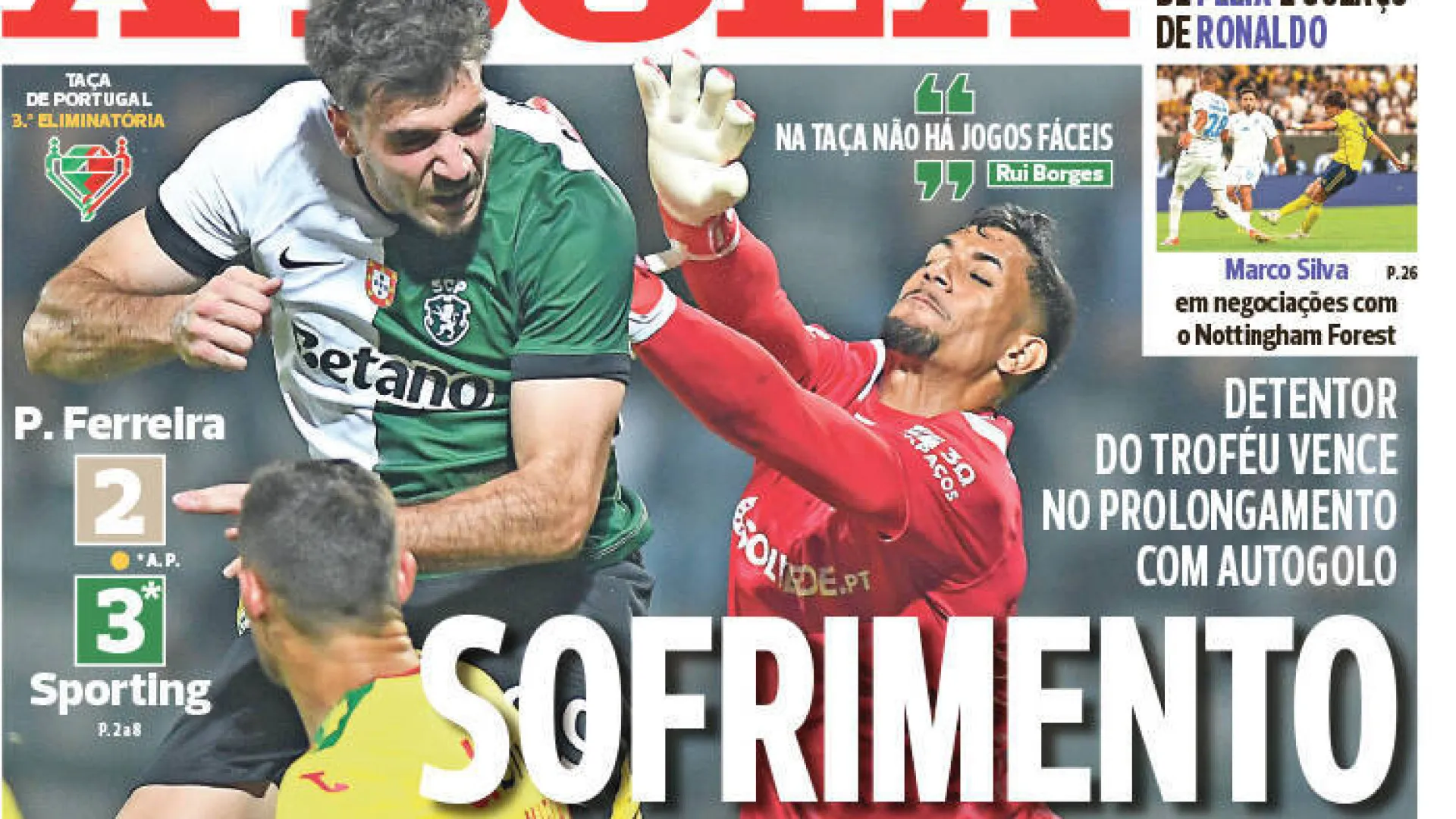 Por cá: Sporting salva-se no prolongamento e Samu 'empurra' FC Porto