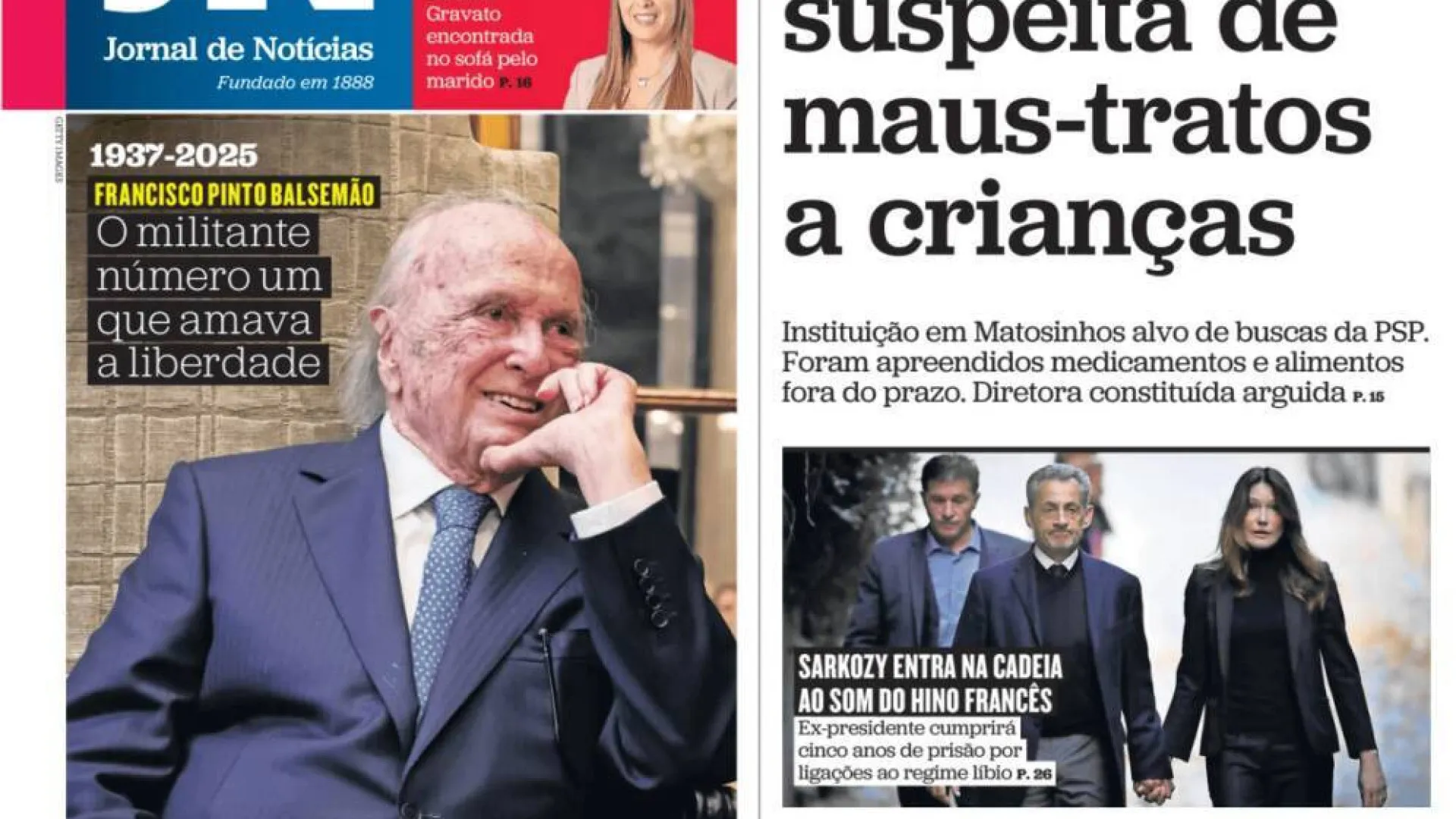 
                    Hoje é notícia: Filha de Anes chora na cadeia; Maus-tratos em associação?
                