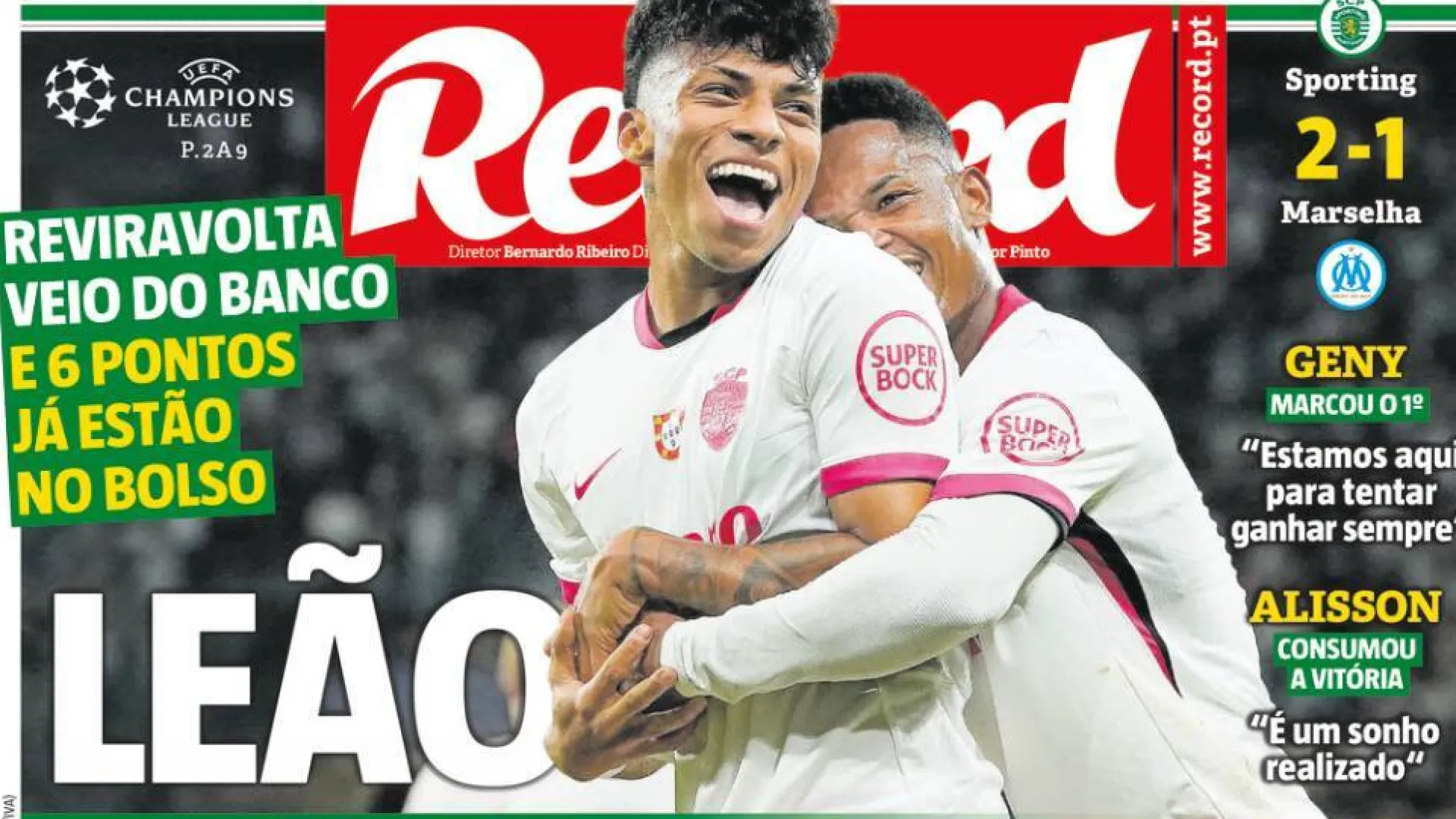 
                    Por cá: Leão responde à crise e FC Porto sem medo em Inglaterra
                