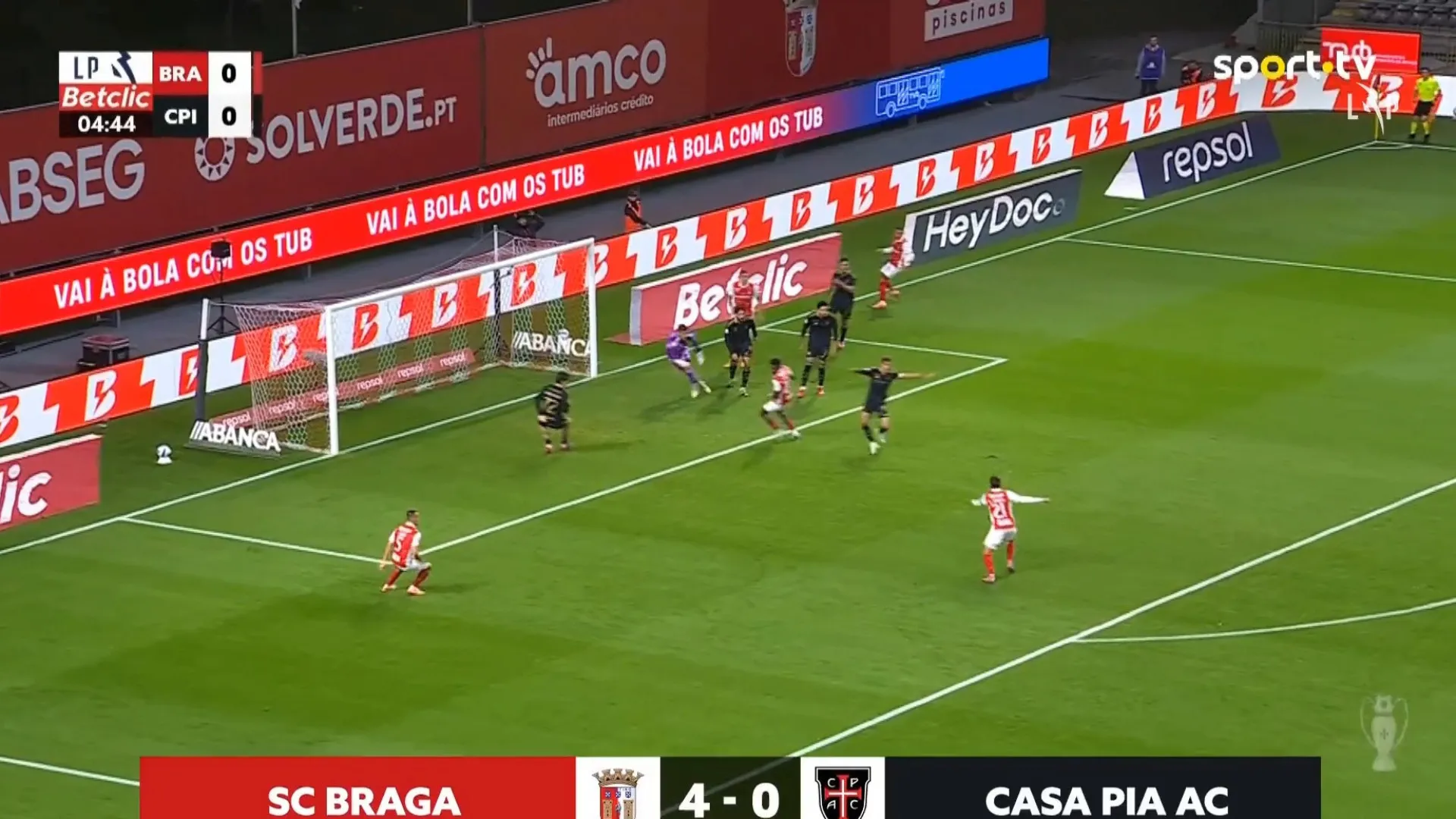 Tem um minuto? (Re)veja o resumo do Sporting Braga-Casa Pia