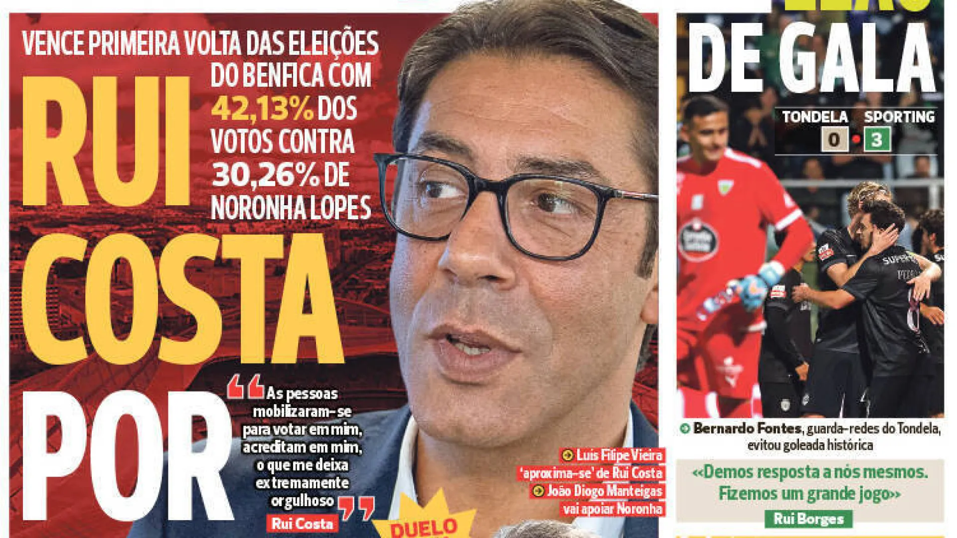
                    Por cá: 