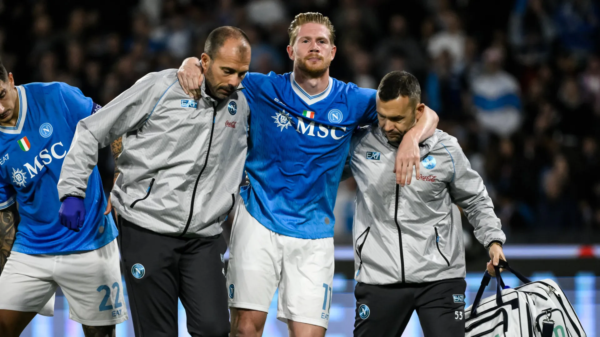 Kevin de Bruyne faz 'soar alarmes' no Napoli e deve falhar o Benfica