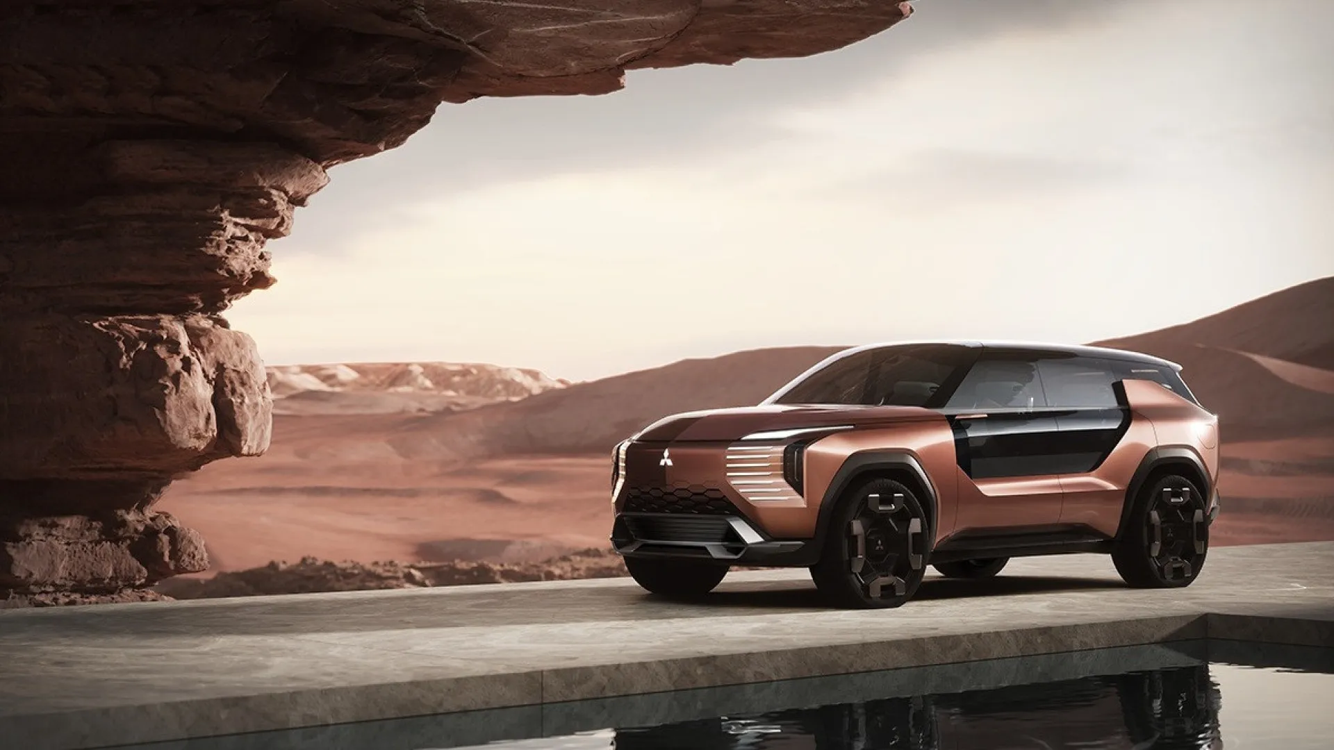 Mitsubishi Elevance Concept é um SUV híbrido com cinco motores