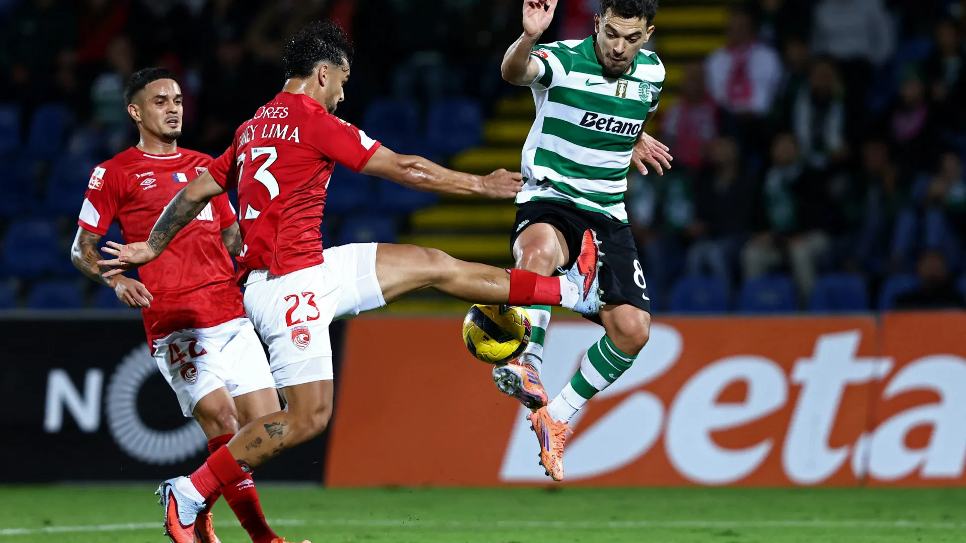 
                    Agressão tentada a Pote (e não só) nos castigos do Santa Clara-Sporting
                