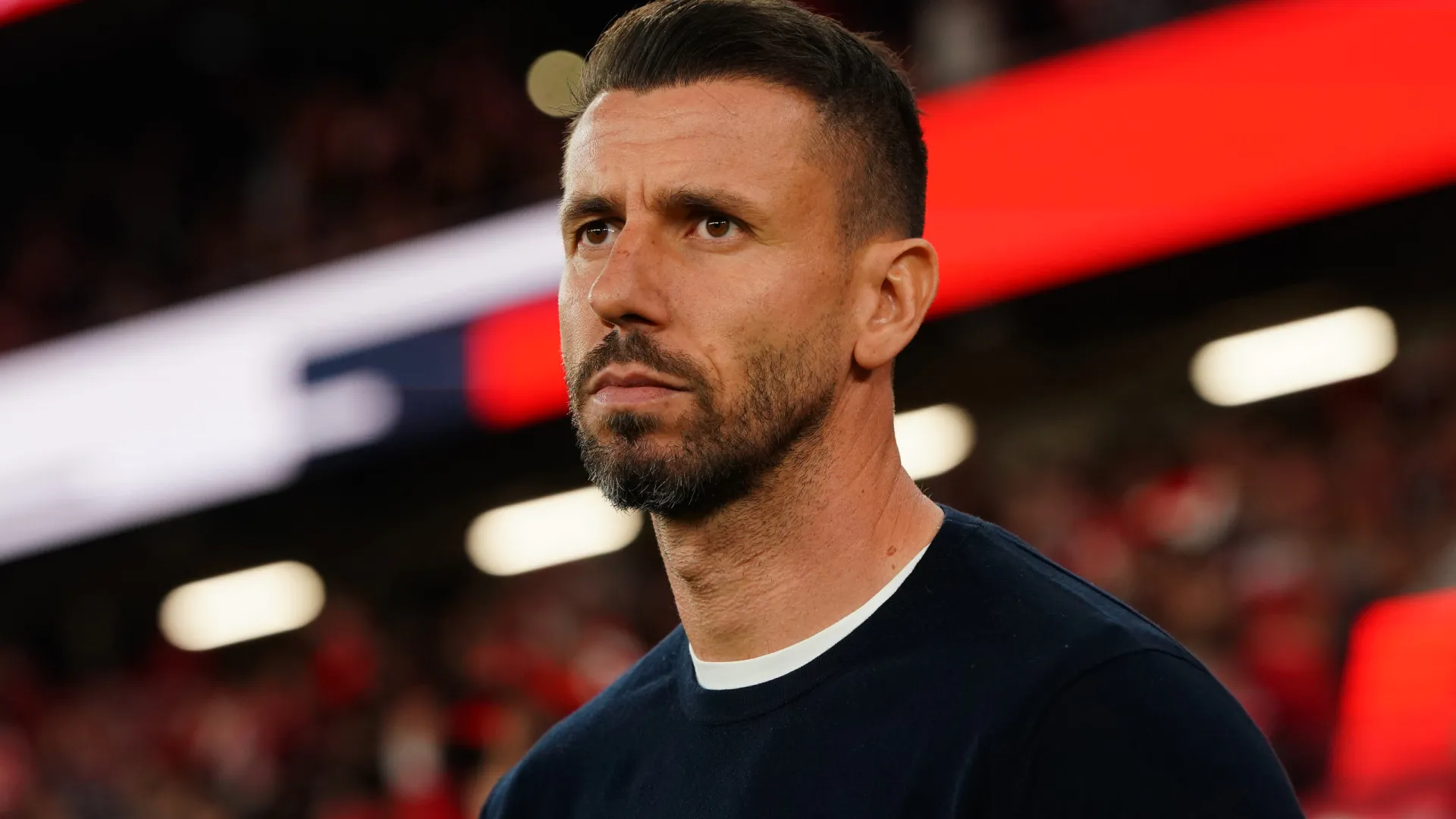 
                    Gonçalo Brandão radiante após empate na Luz: 