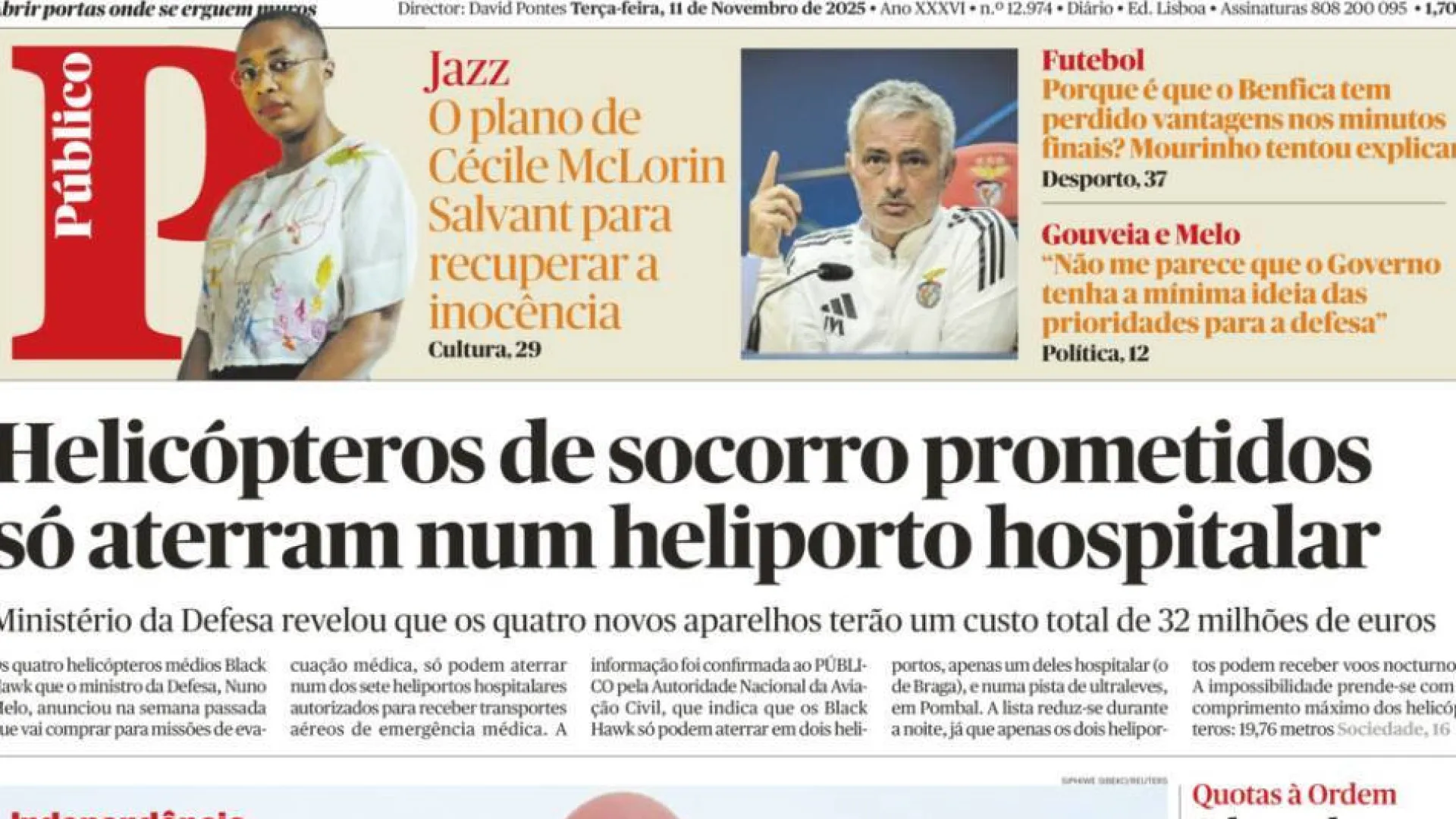 
                    Hoje é notícia: Helis de socorro só num sítio; 1,5 milhões sem médico
                