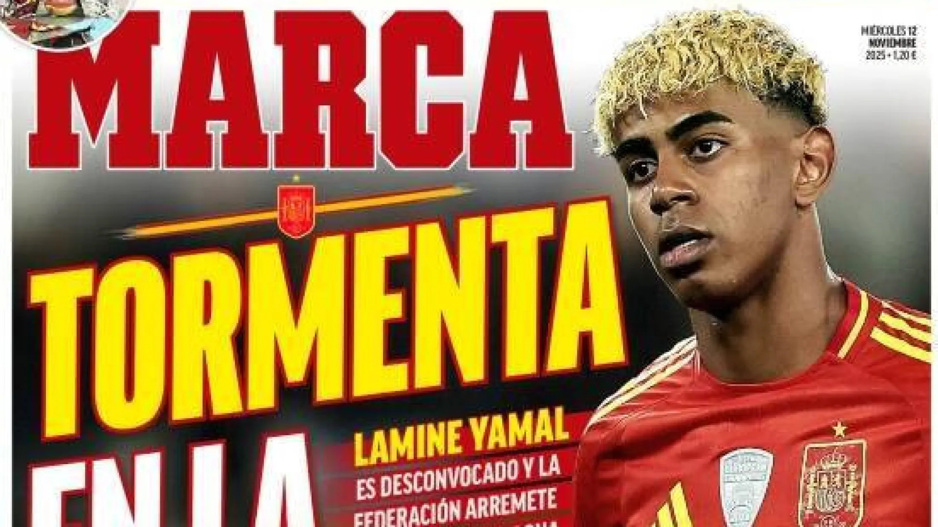 
                    Lá fora: Nova polémica de Lamine Yamal invade manchetes em Espanha
                