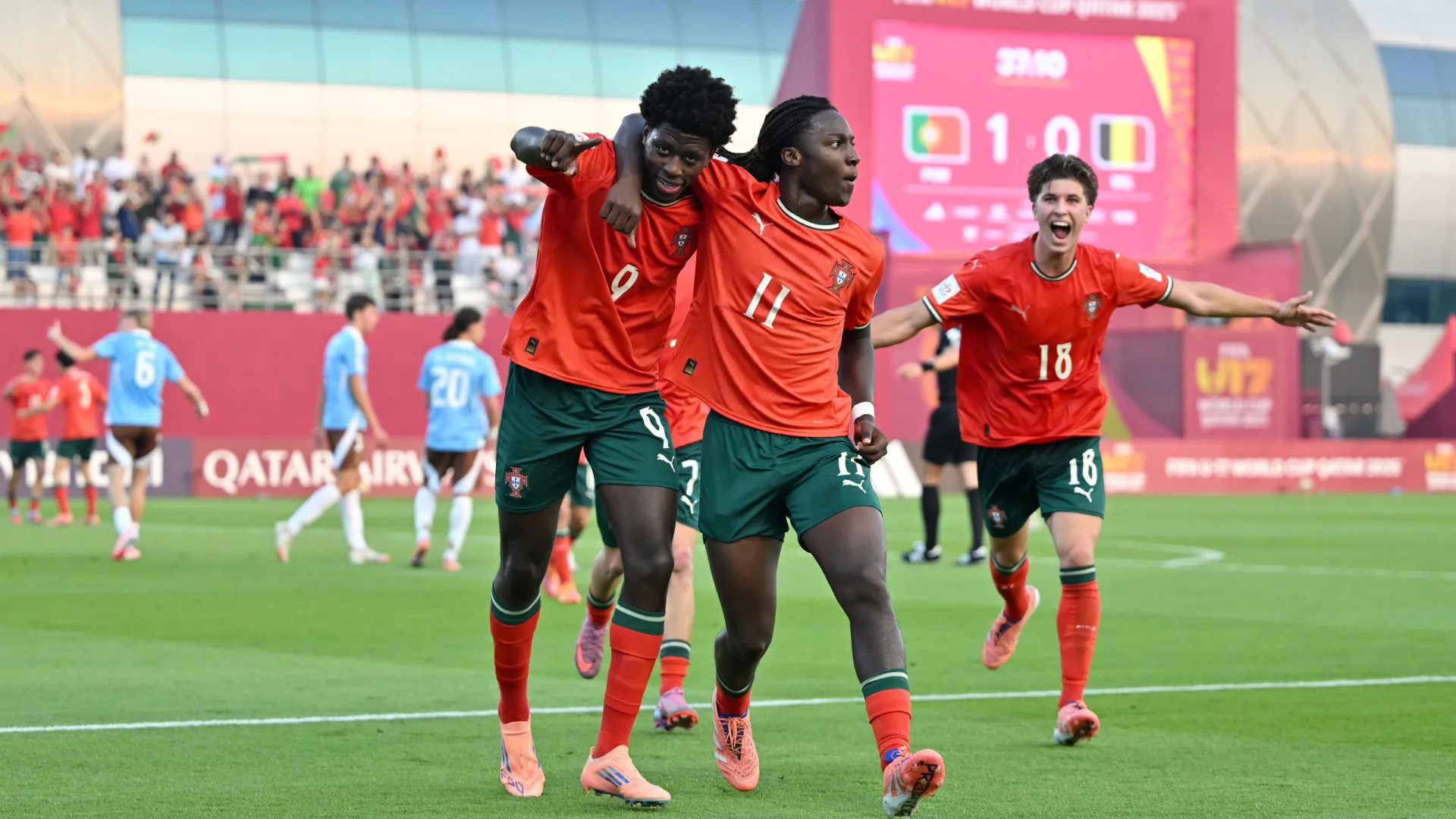 Portugal bate Bélgica e está nos 'oitavos' de Mundial de sub-17