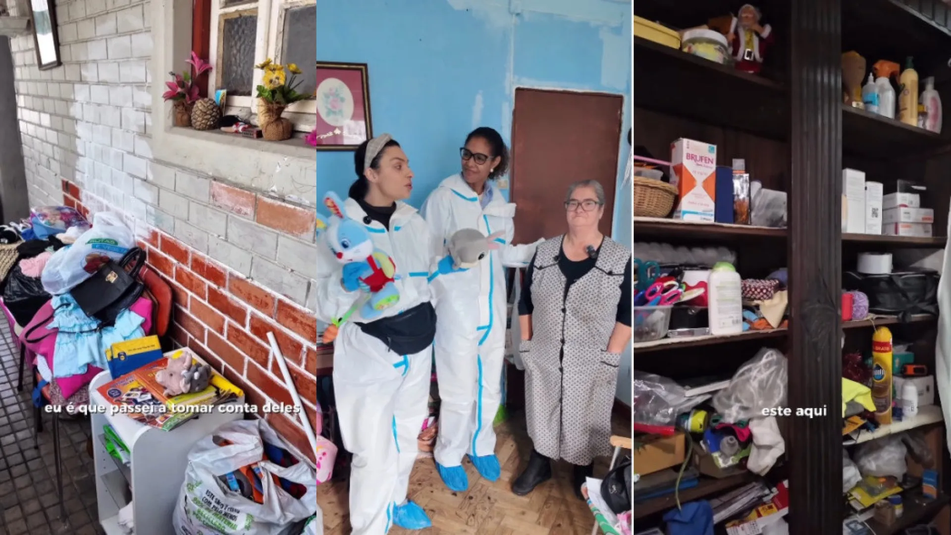 
                    Imagens impressionantes! Ruth de Casados ajuda acumuladores compulsivos
                