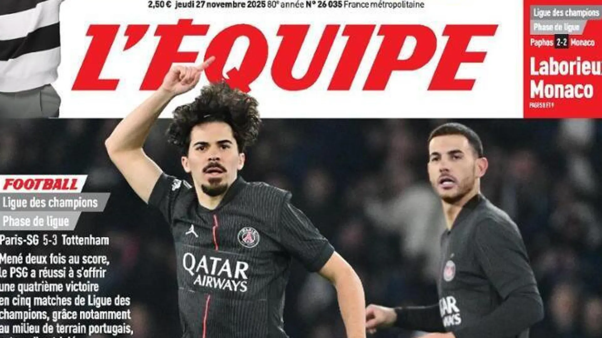 
                    Lá fora: Vitinha brilha em França e crise do Liverpool sem fim à vista
                