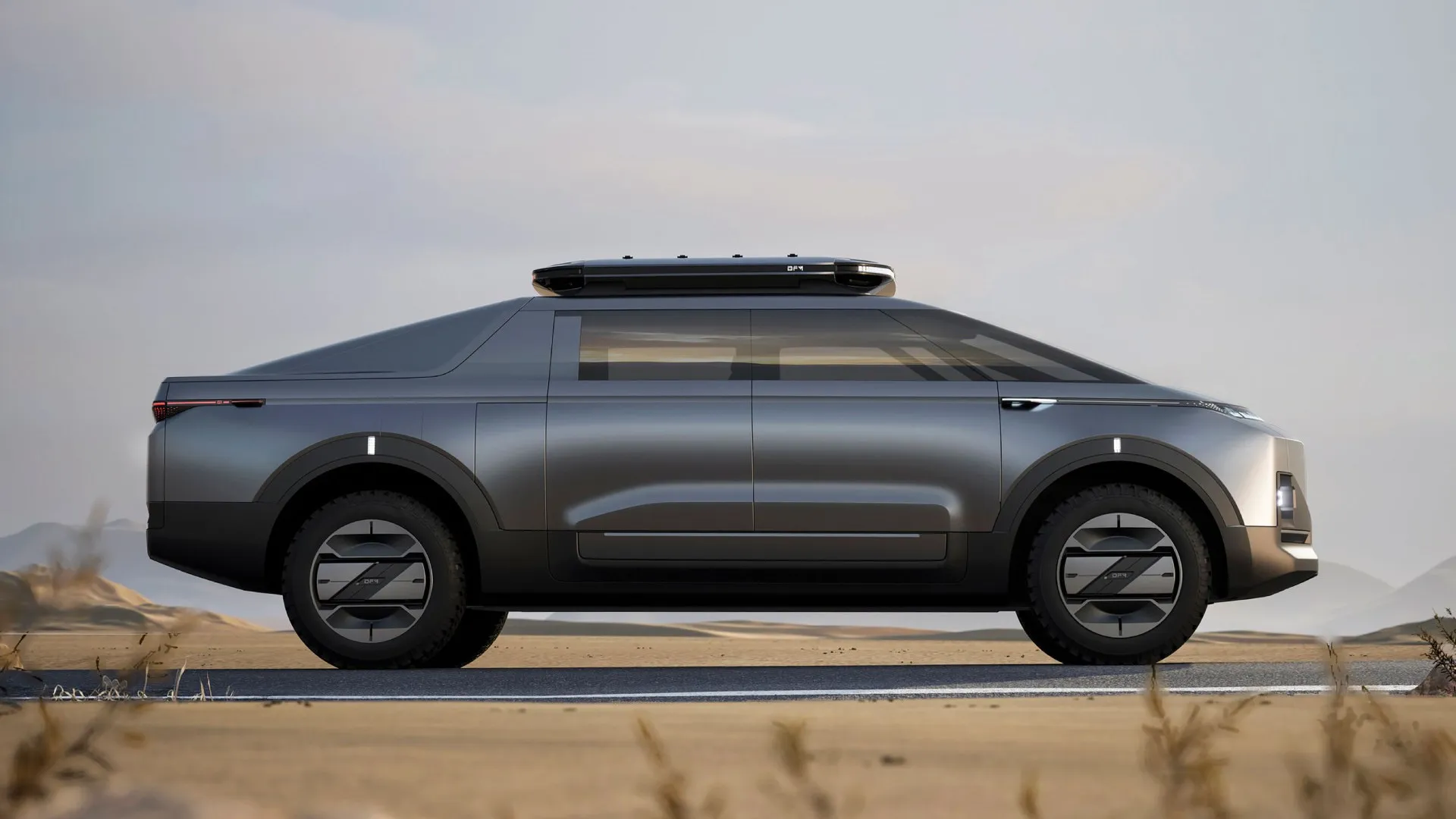 
                    Cybertruck chinês? Concept Dongfeng E-Truck quer 