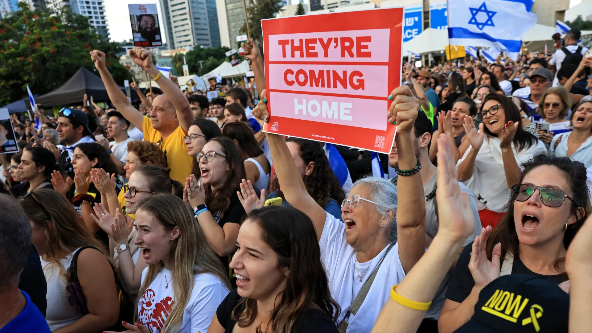 
                    Nova manifestação em Israel para exigir restituição dos últimos 2 reféns
                